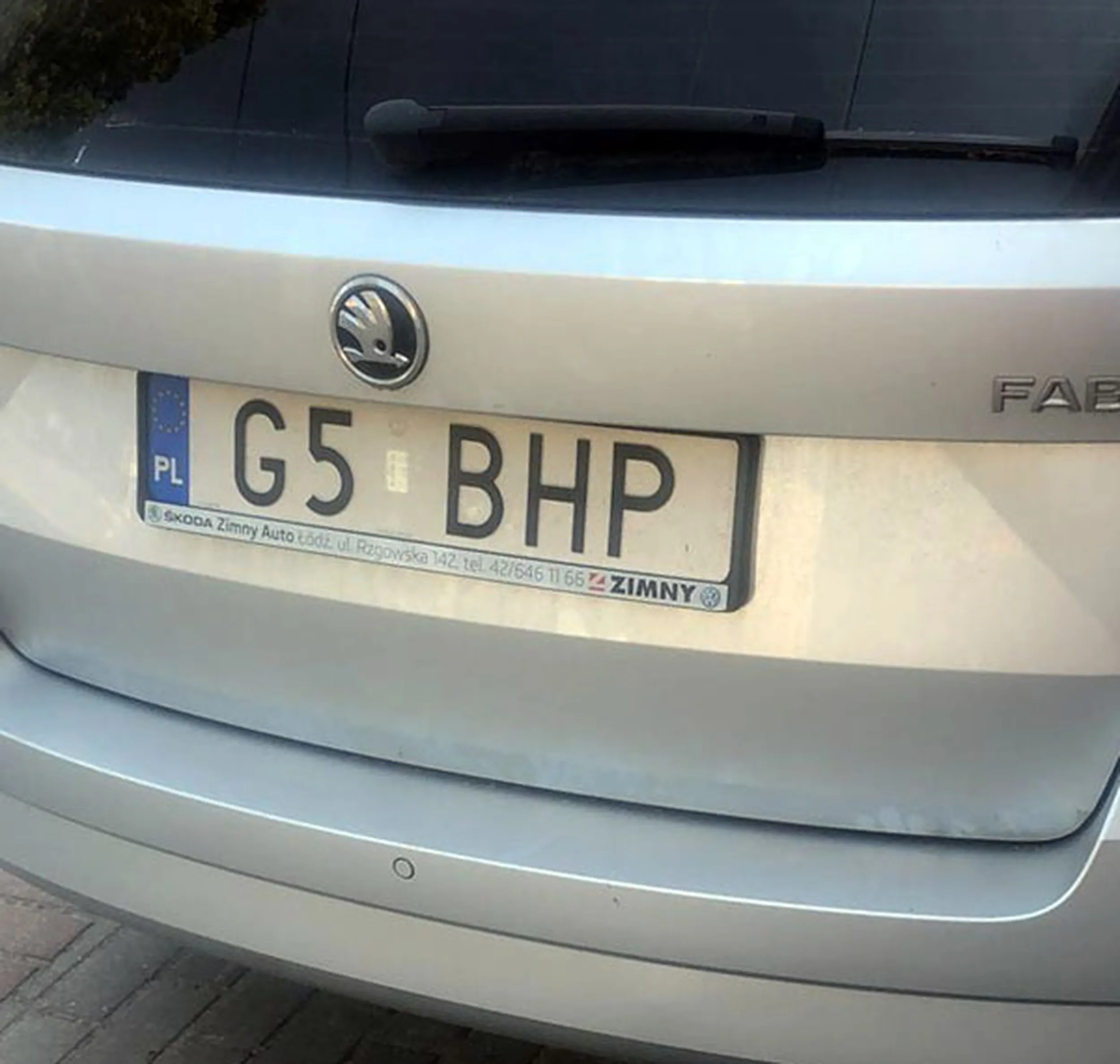 Fajny numer, blacha G5 BHP