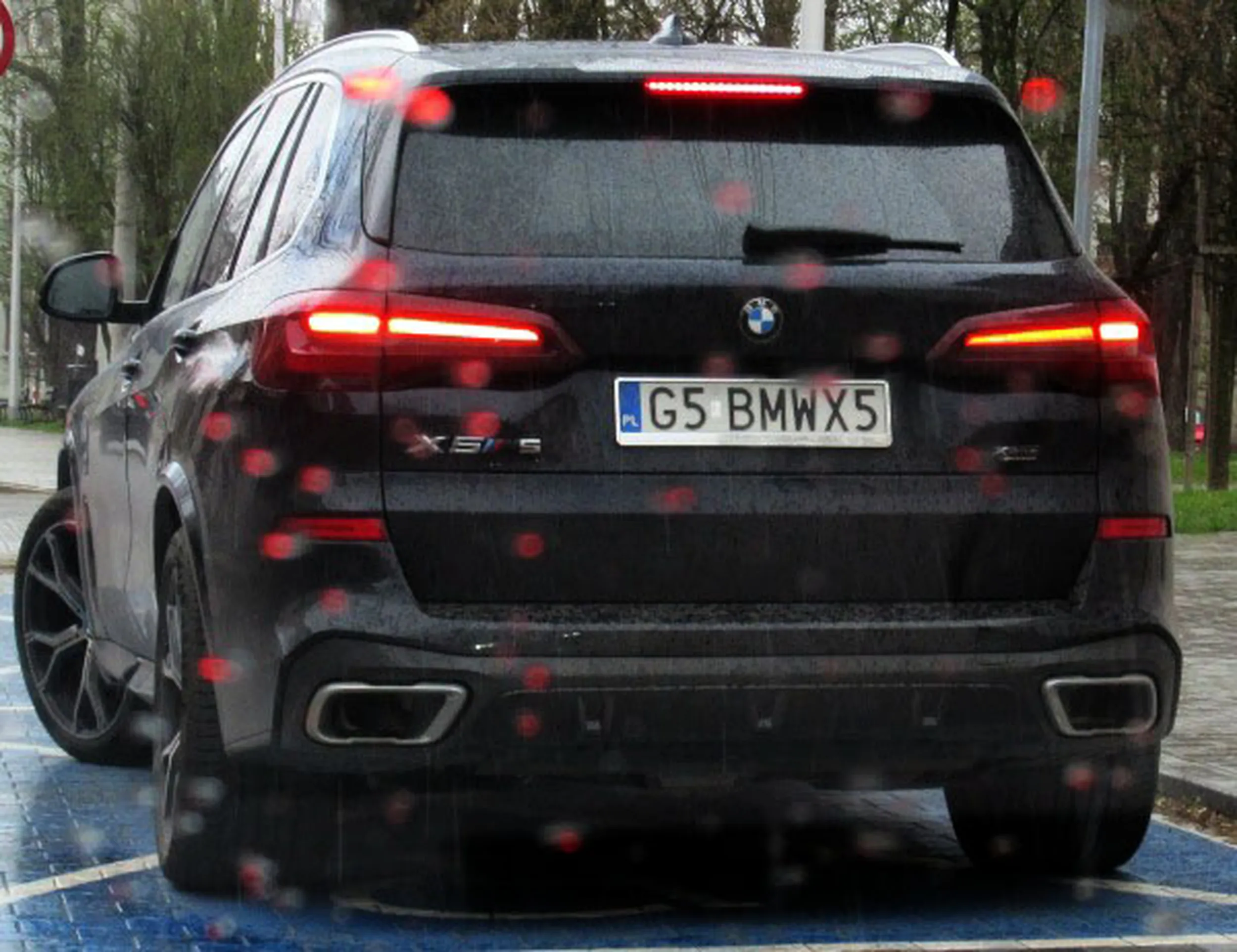 Fajny numer, blacha G5 BMWX5