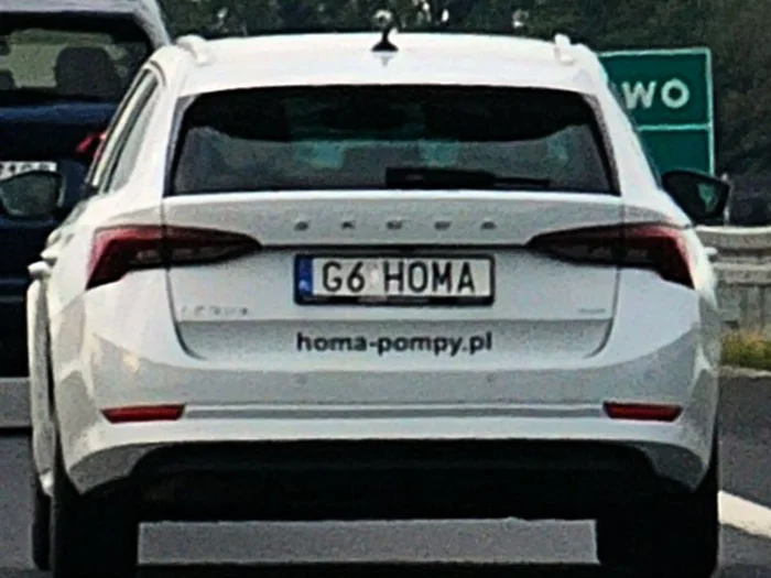 Fajny numer, blacha G6 HOMA