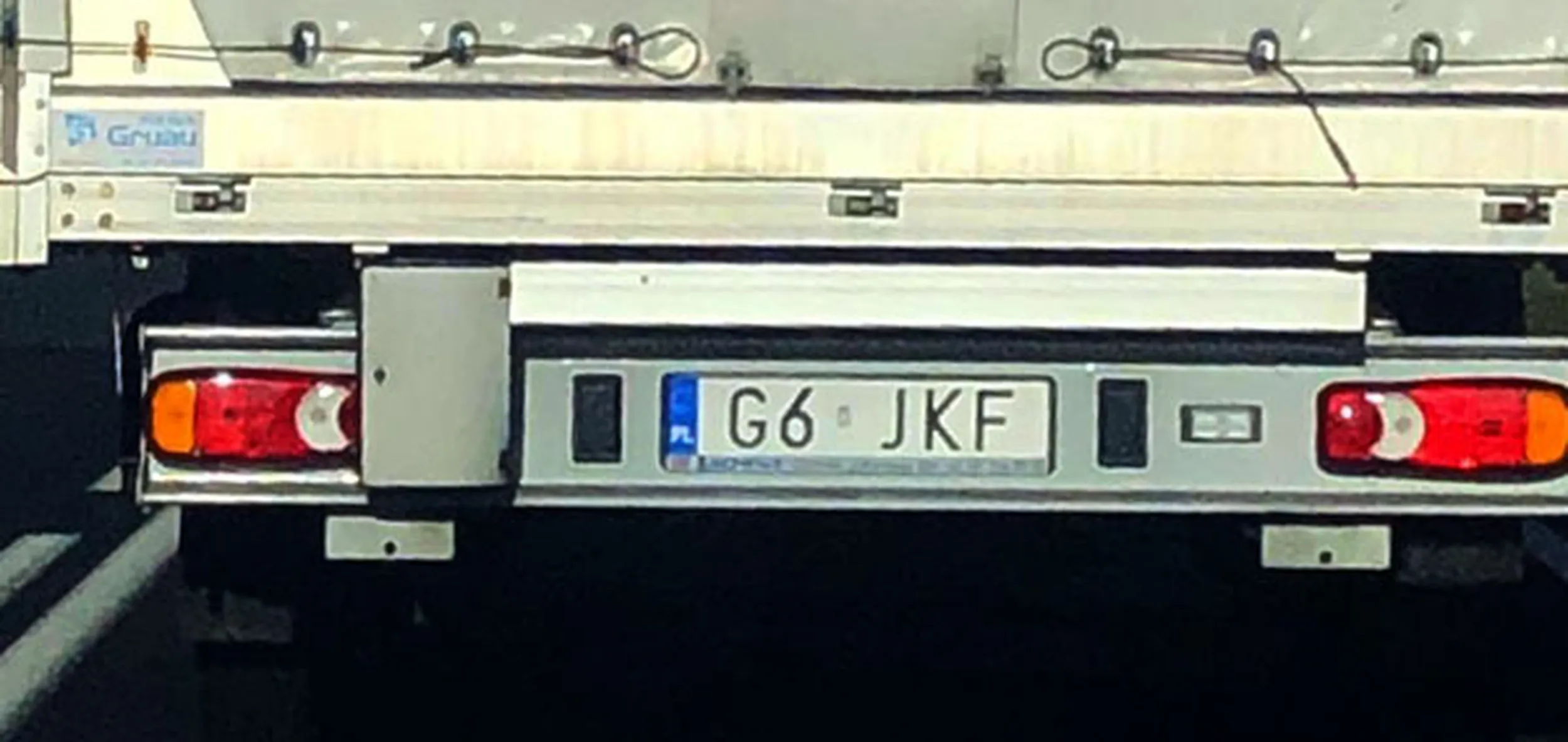 Fajny numer, blacha G6 JKF