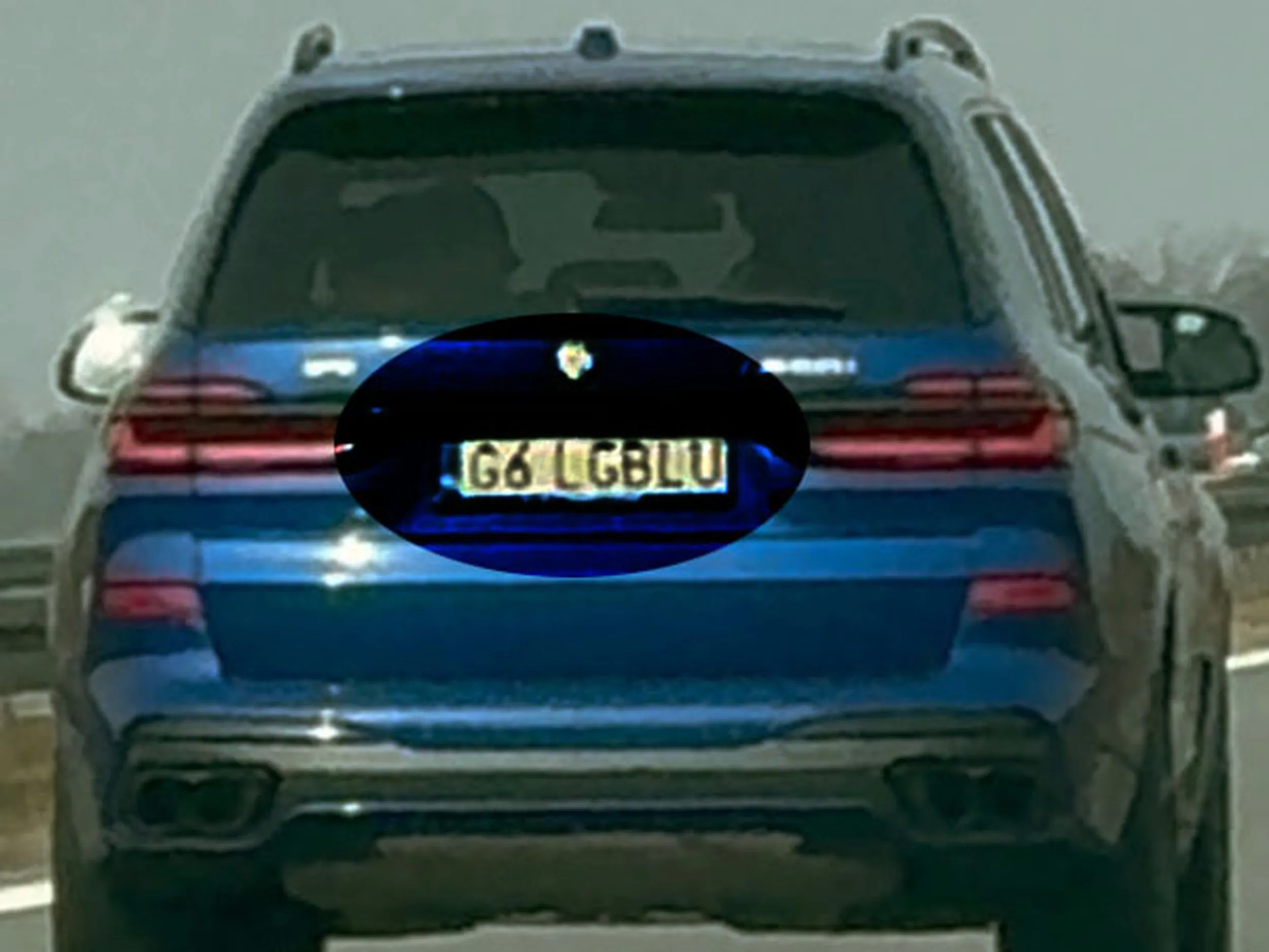 Fajny numer, blacha G6 LGBLU