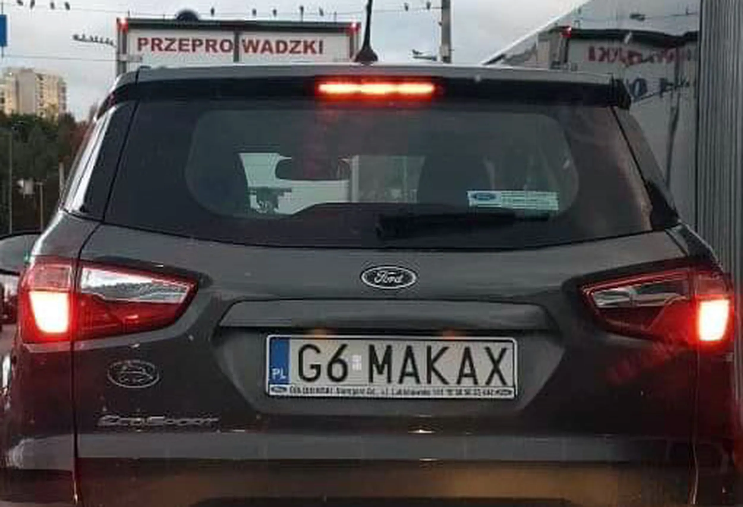 Fajny numer, blacha G6 MAKAX