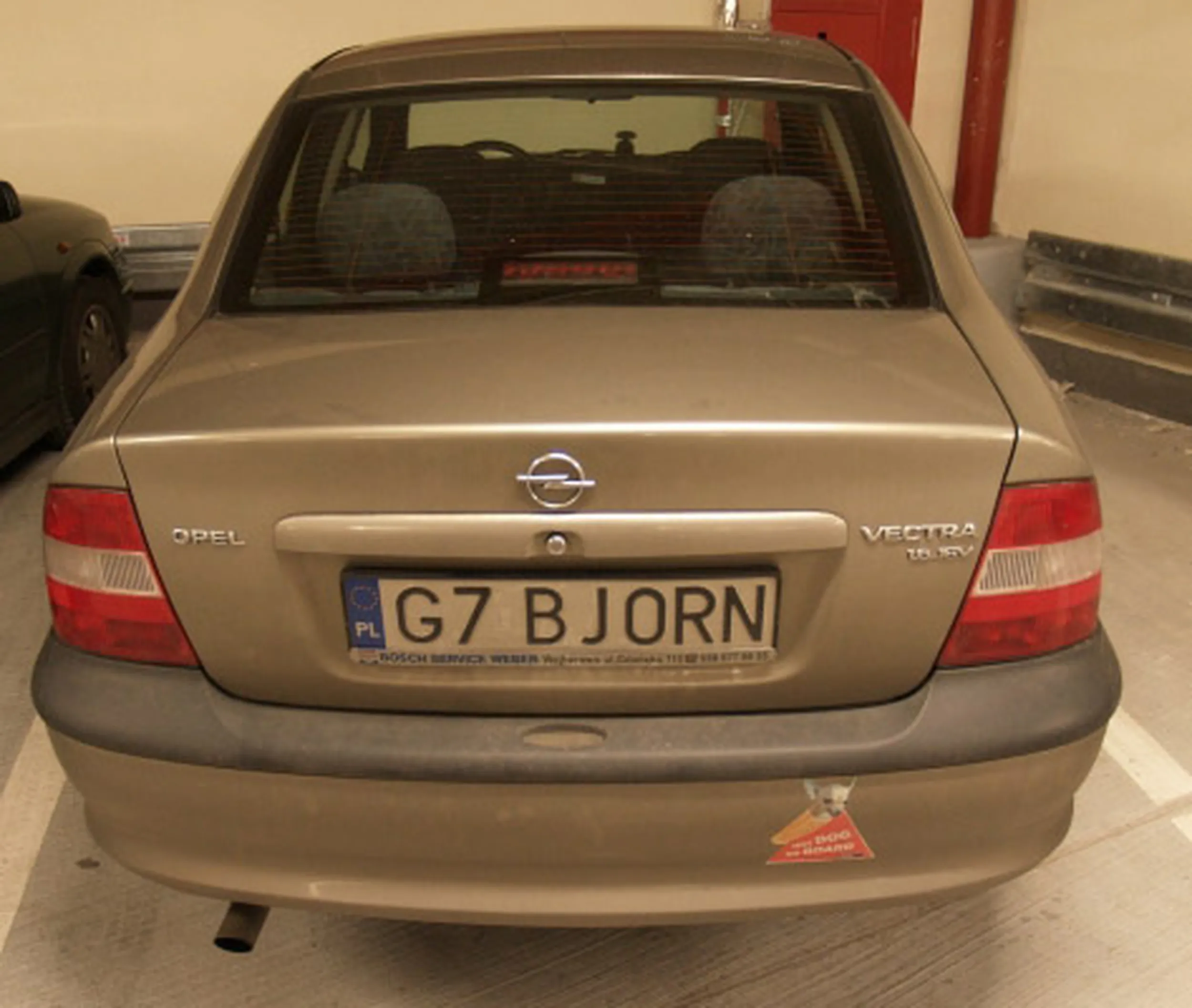 Fajny numer, blacha G7 BJORN