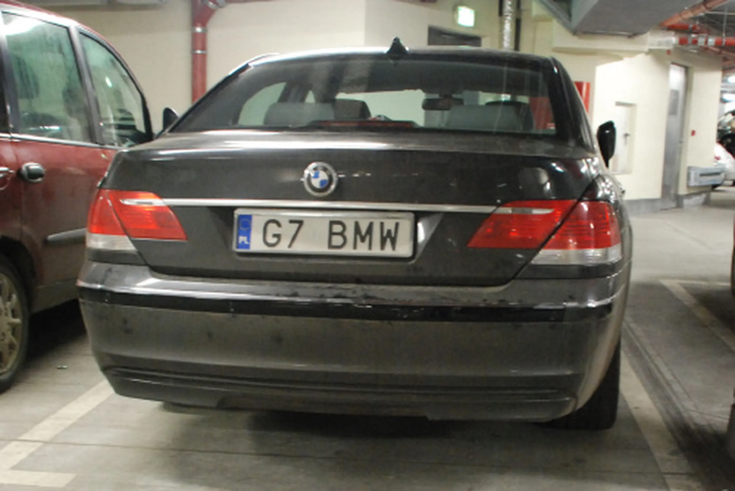 Fajny numer, blacha G7 BMW