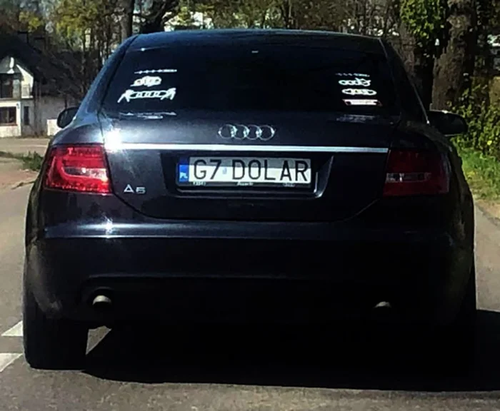 Fajny numer, blacha G7 DOLAR