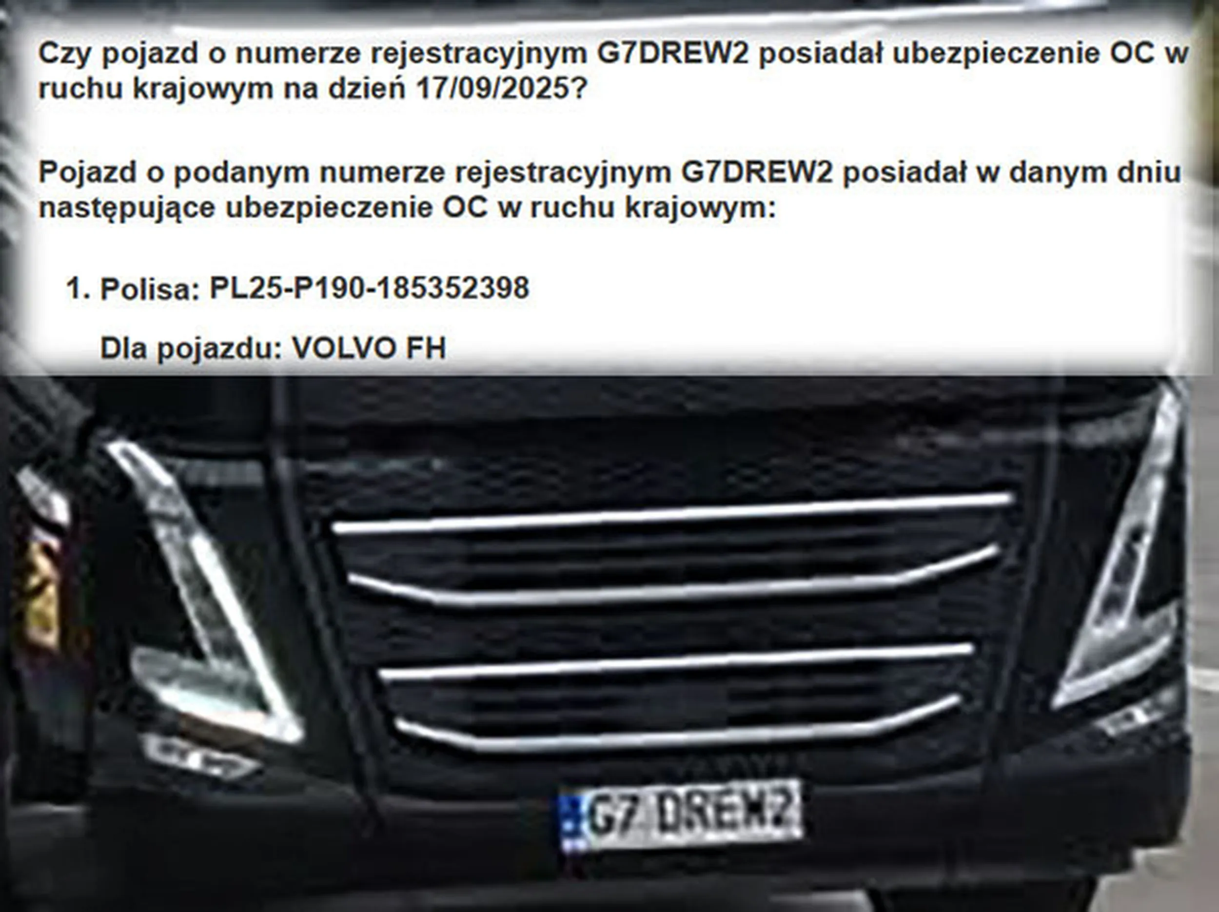 Fajny numer, blacha G7 DREW2