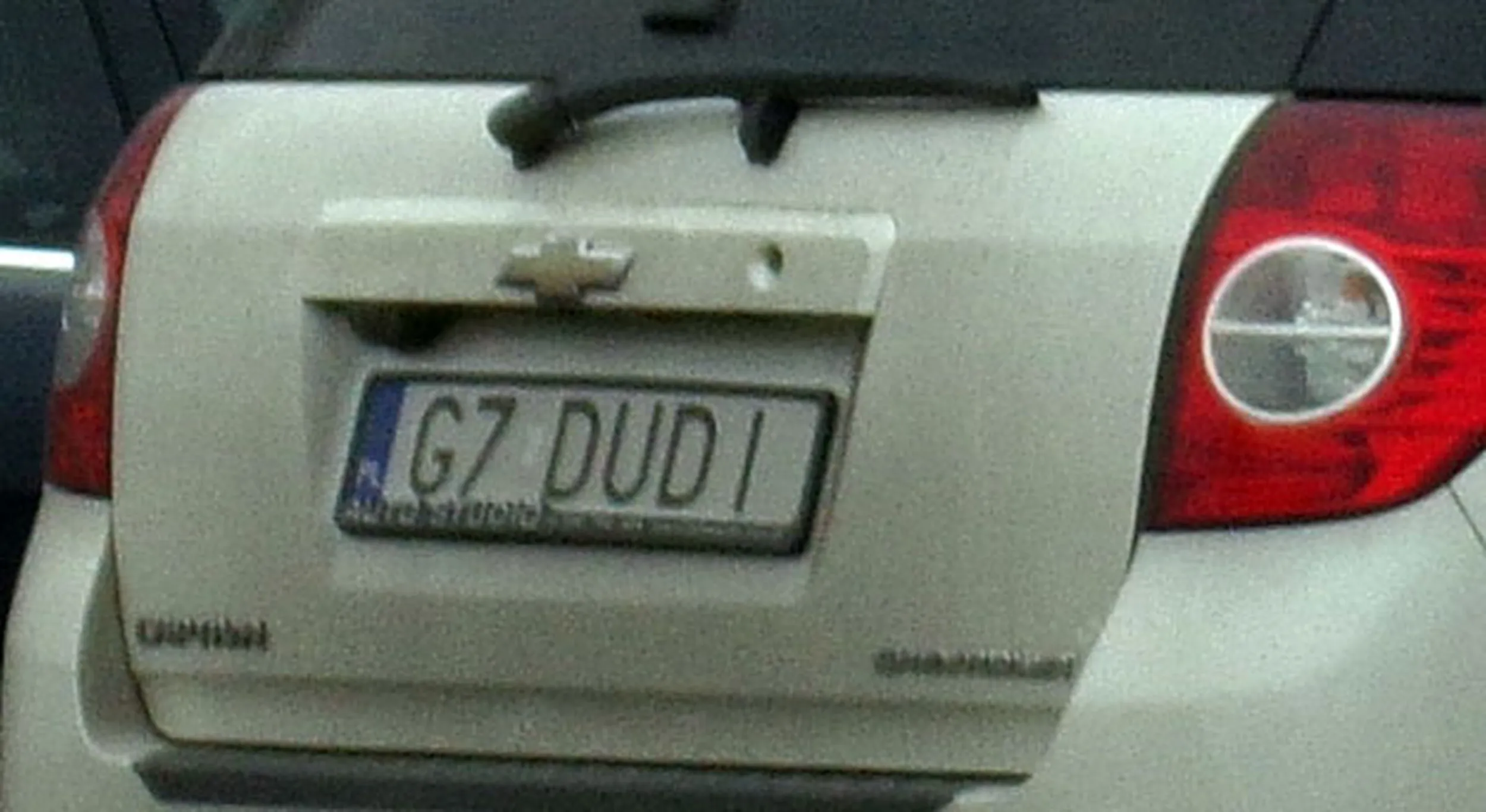 Fajny numer, blacha G7 DUDI