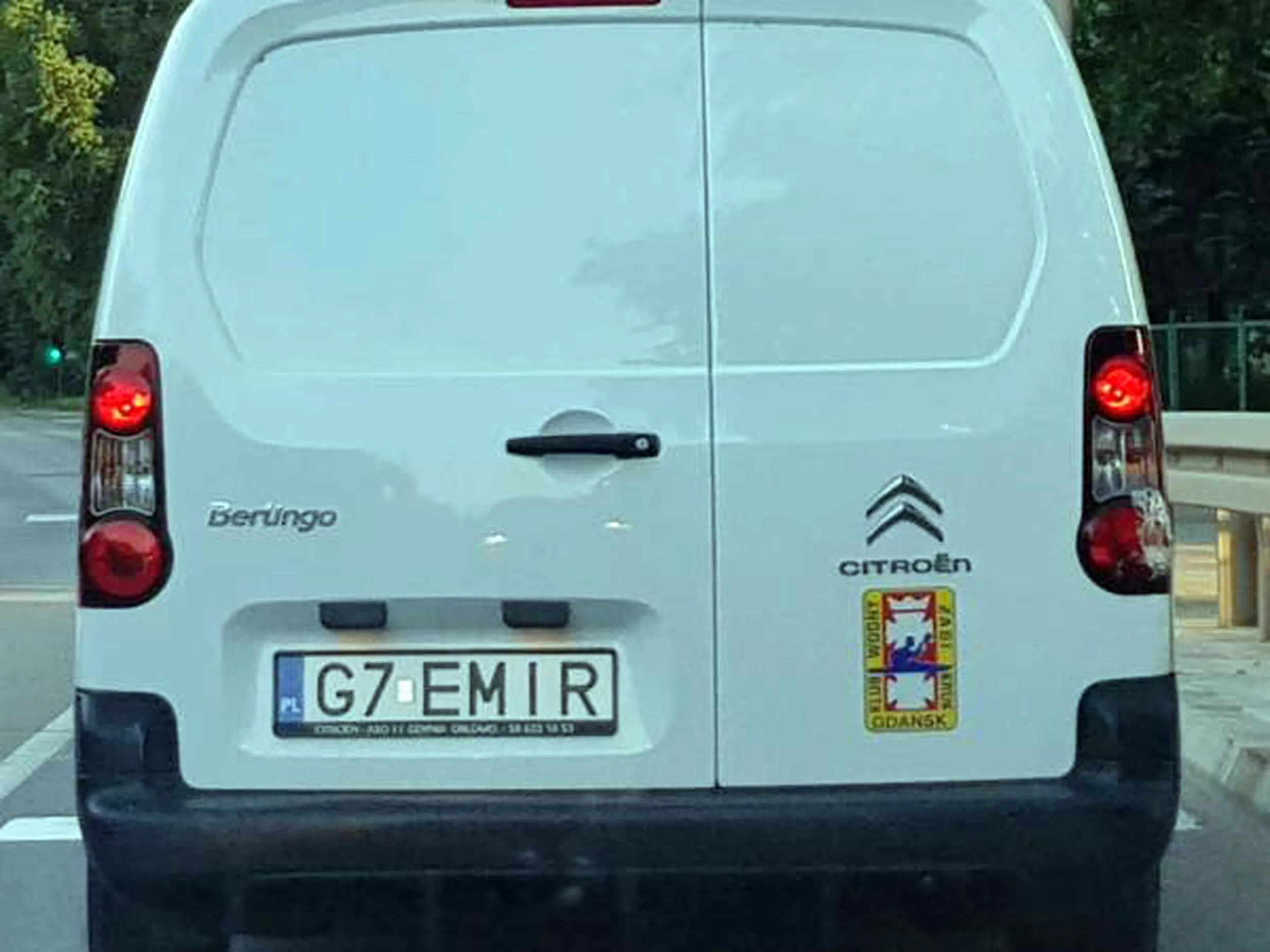 Fajny numer, blacha G7 EMIR