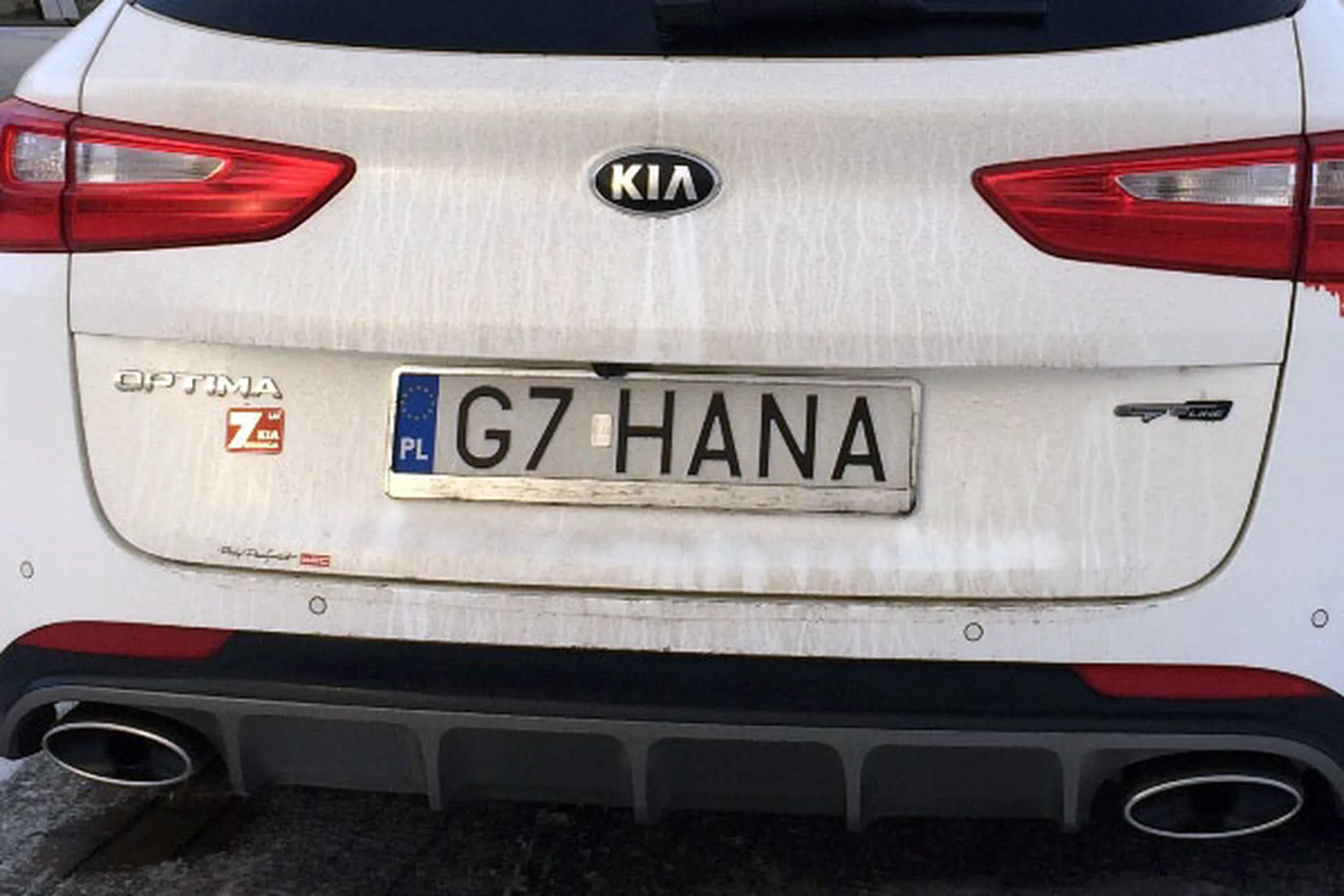 Fajny numer, blacha G7 HANA