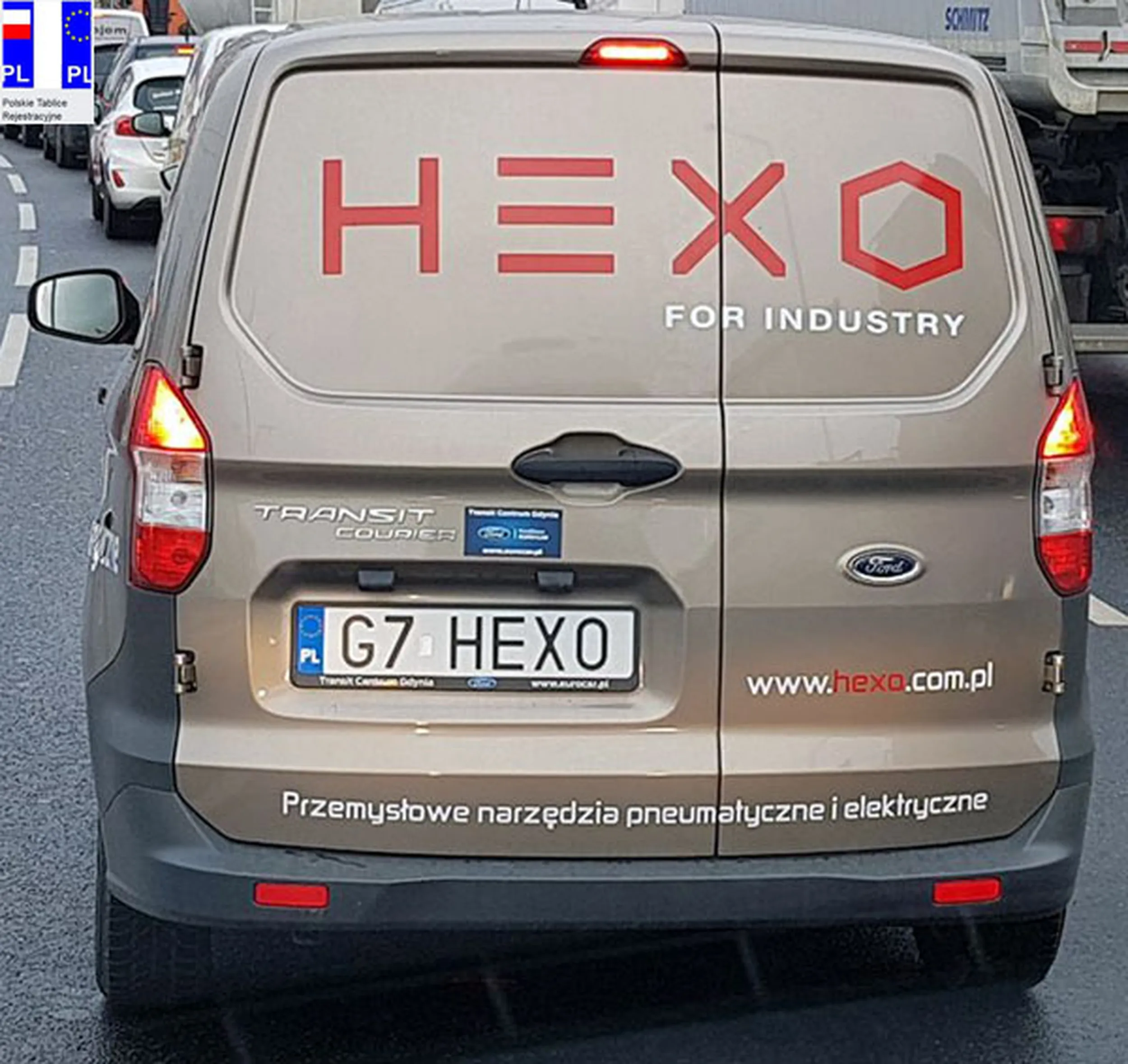 Fajny numer, blacha G7 HEXO