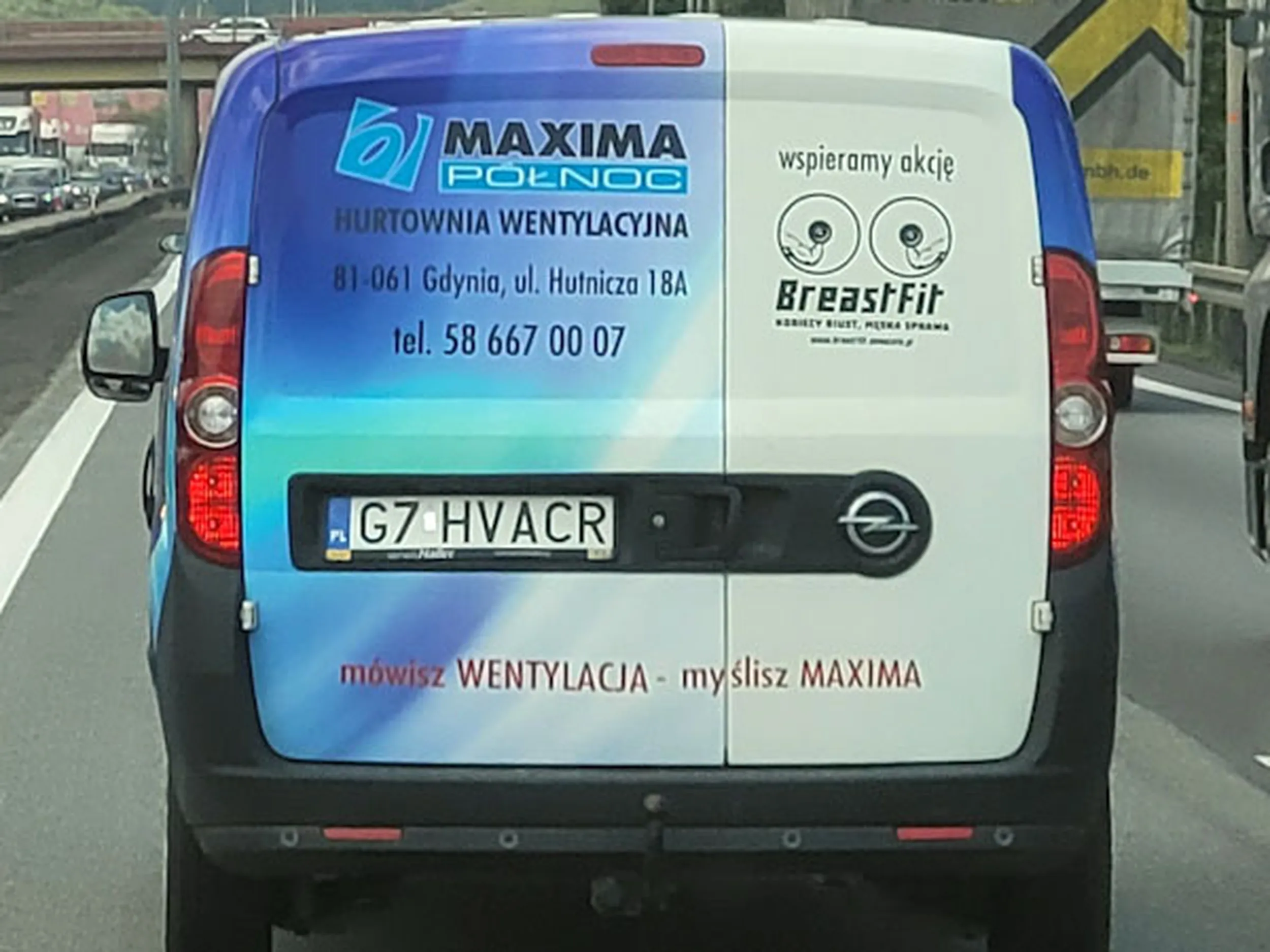 Fajny numer, blacha G7 HVACR