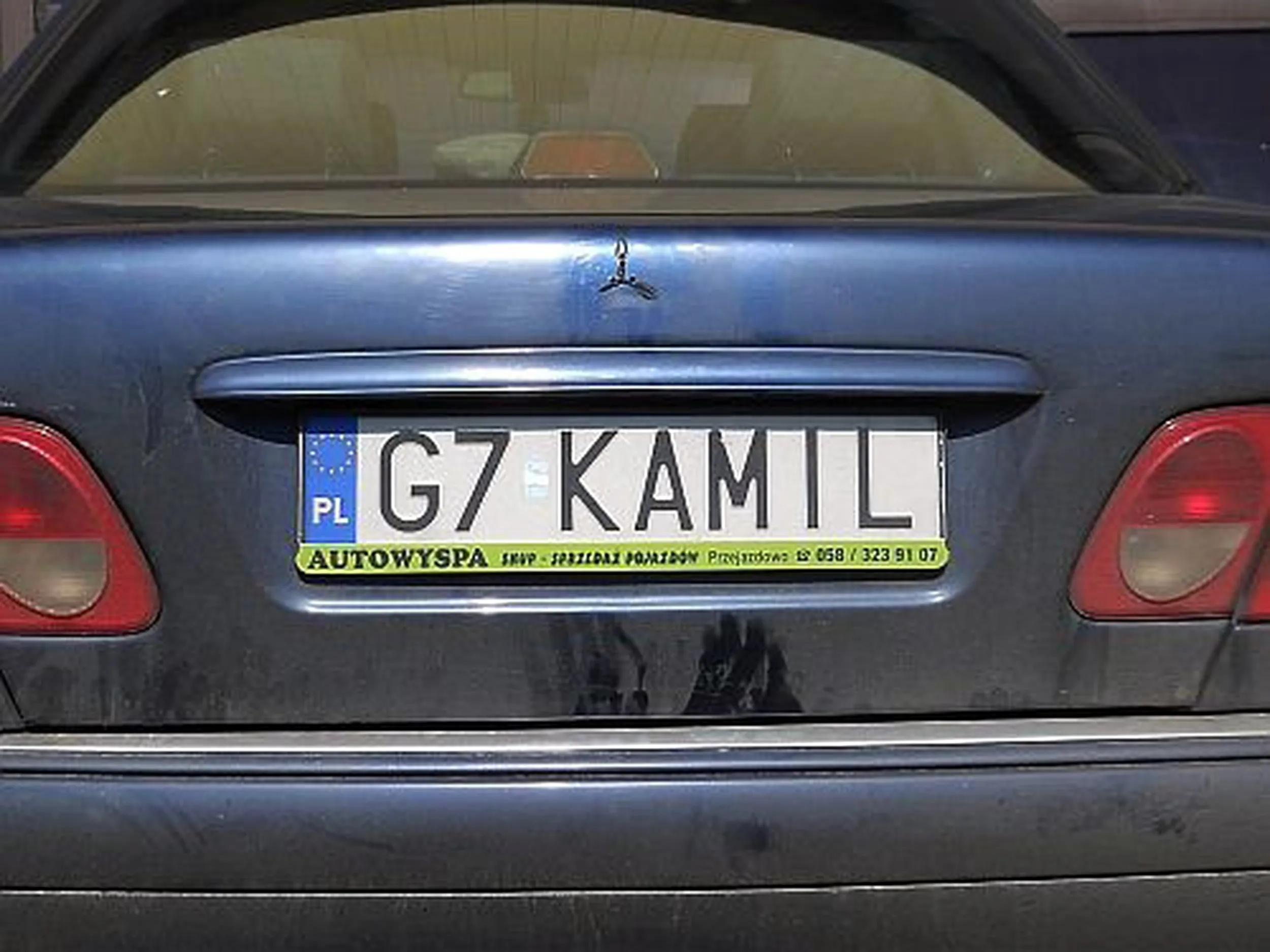 Fajny numer, blacha G7 KAMIL