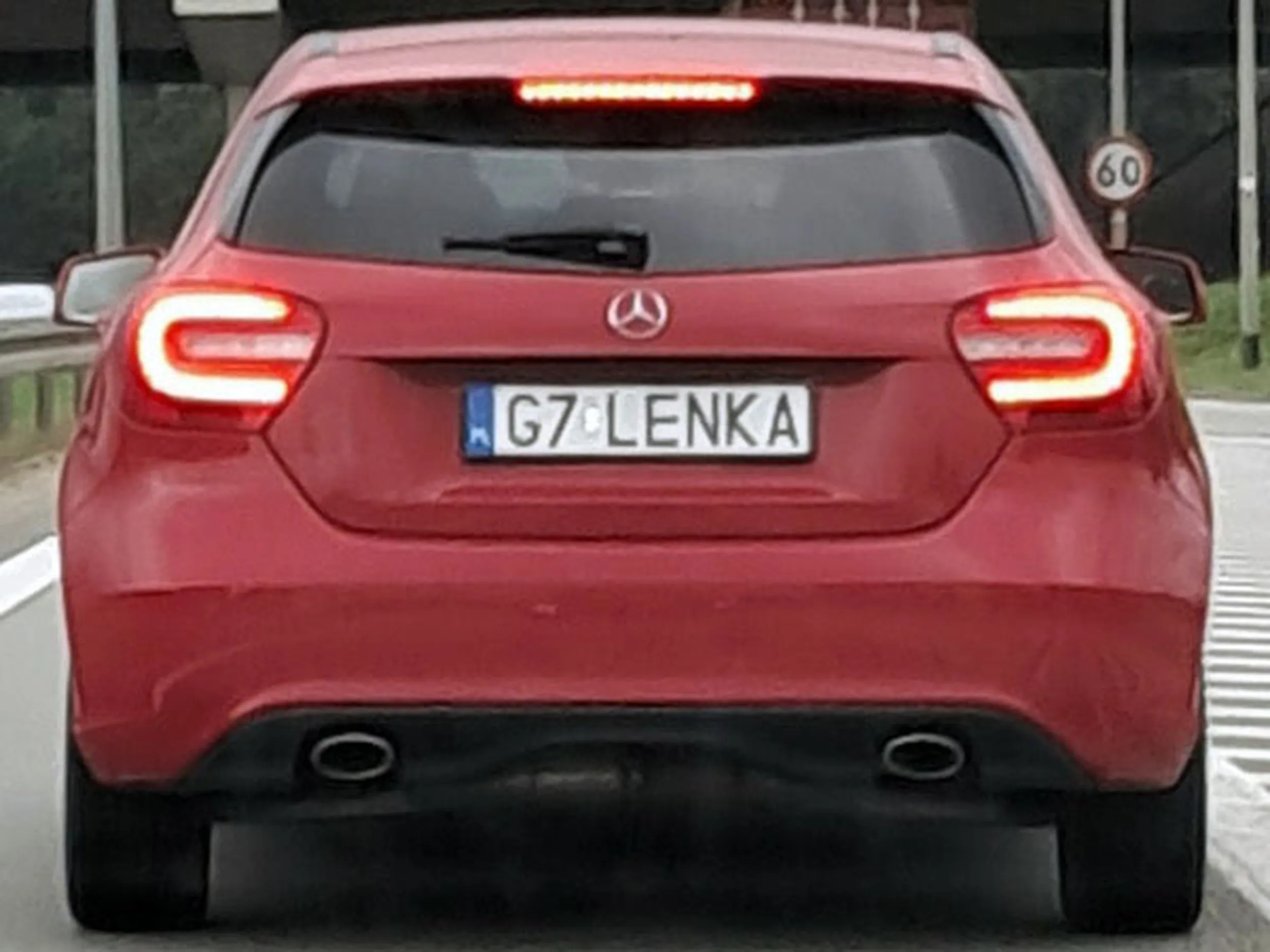 Fajny numer, blacha G7 LENKA