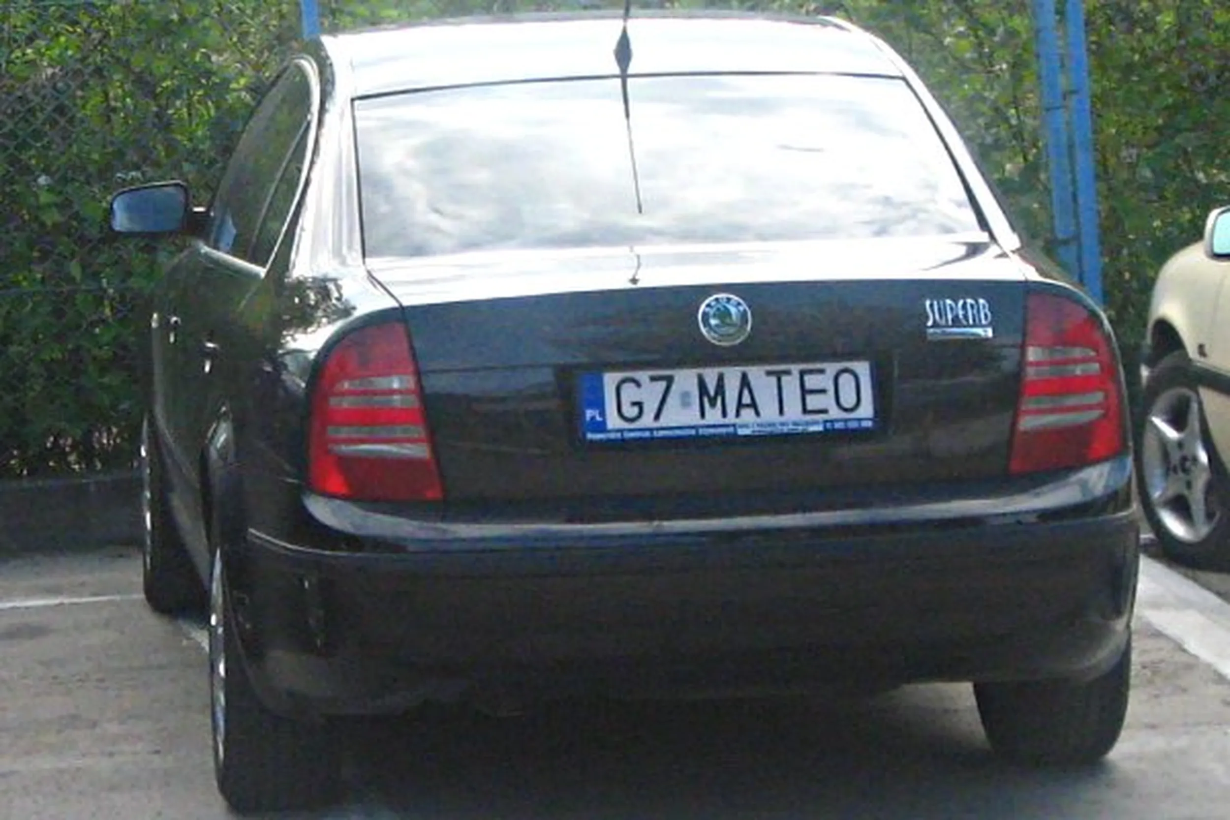 Fajny numer, blacha G7 MATEO