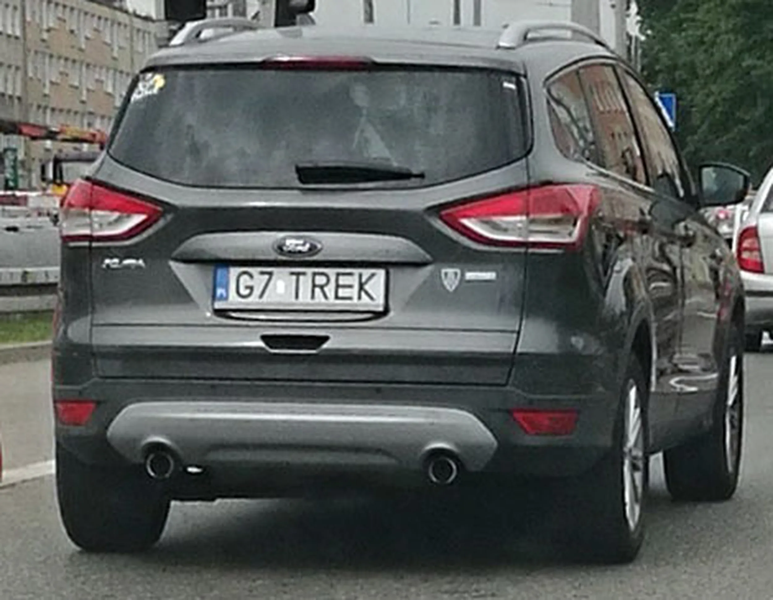 Fajny numer, blacha G7 TREK