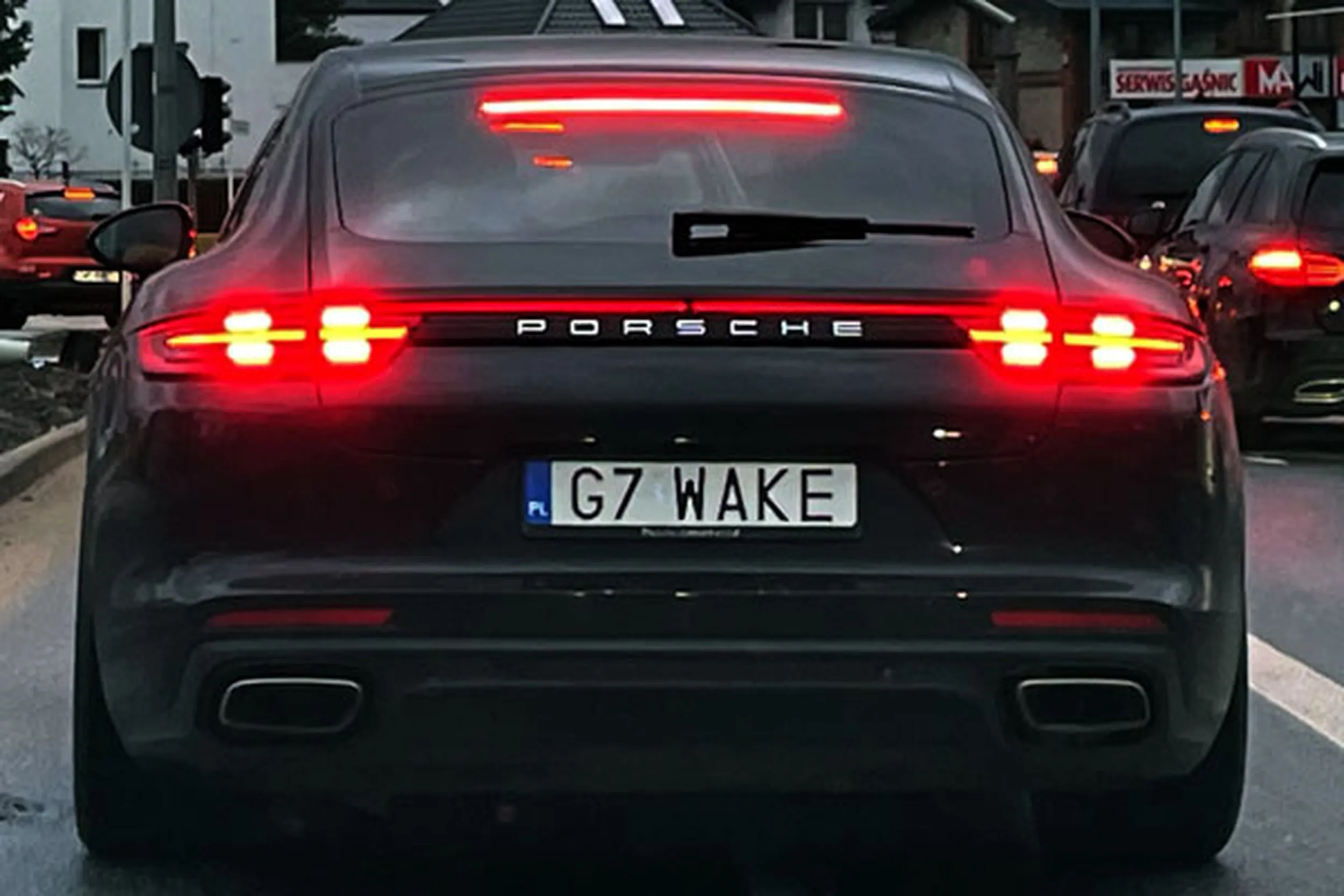 Fajny numer, blacha G7 WAKE