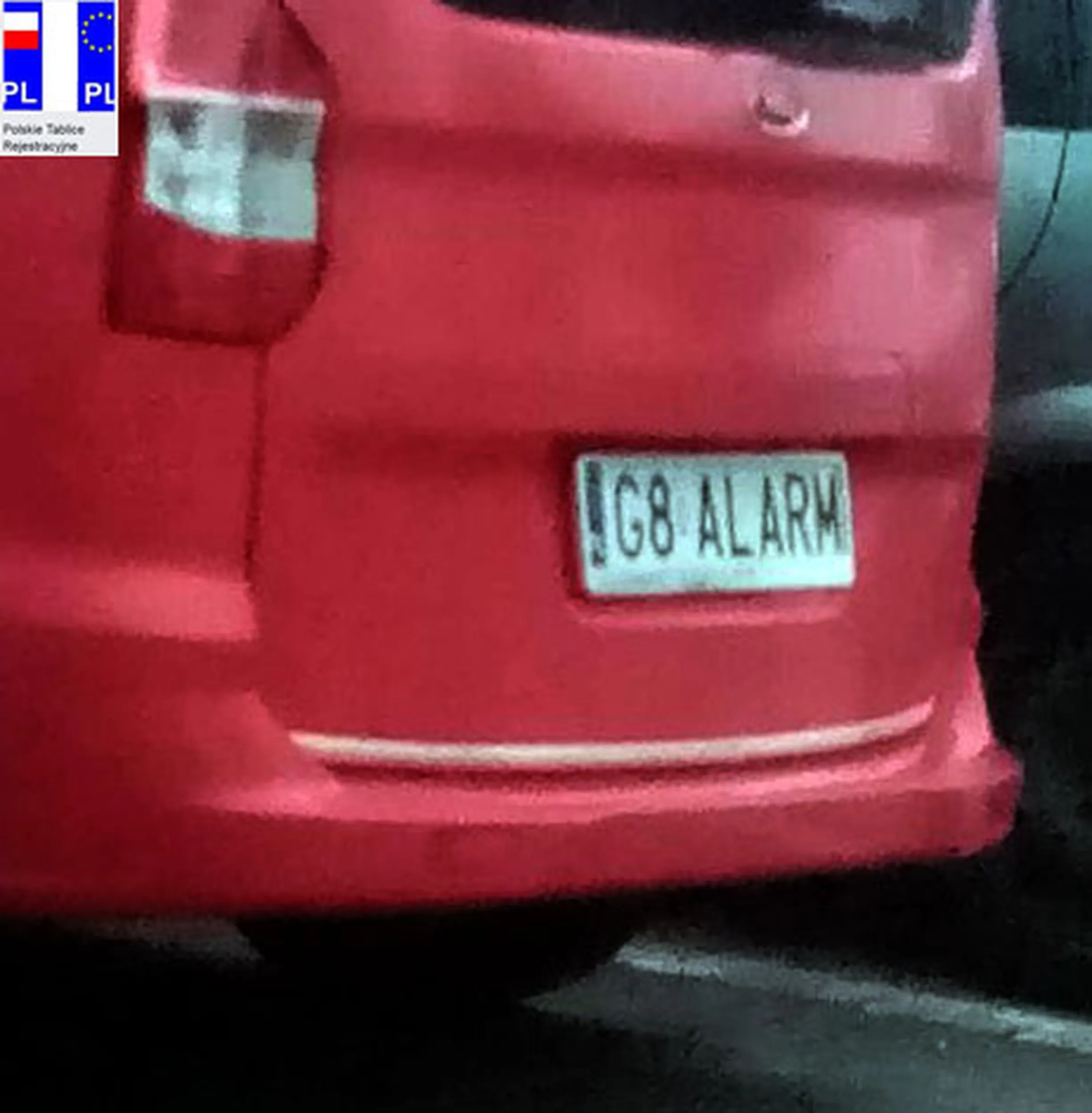 Fajny numer, blacha G8 ALARM