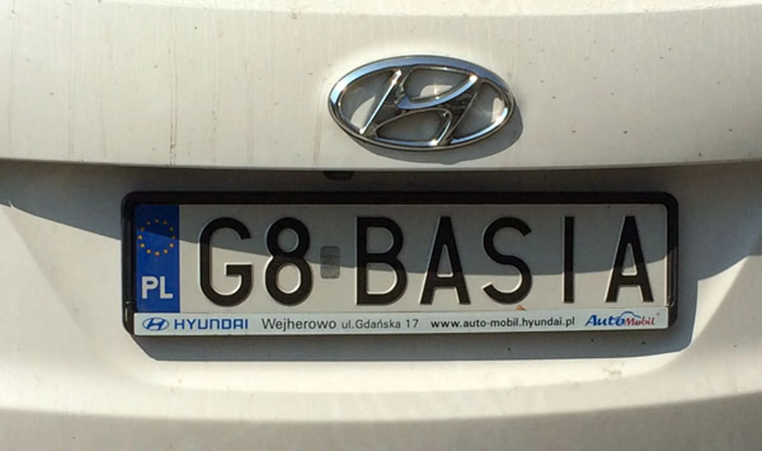 Fajny numer, blacha G8 BASIA