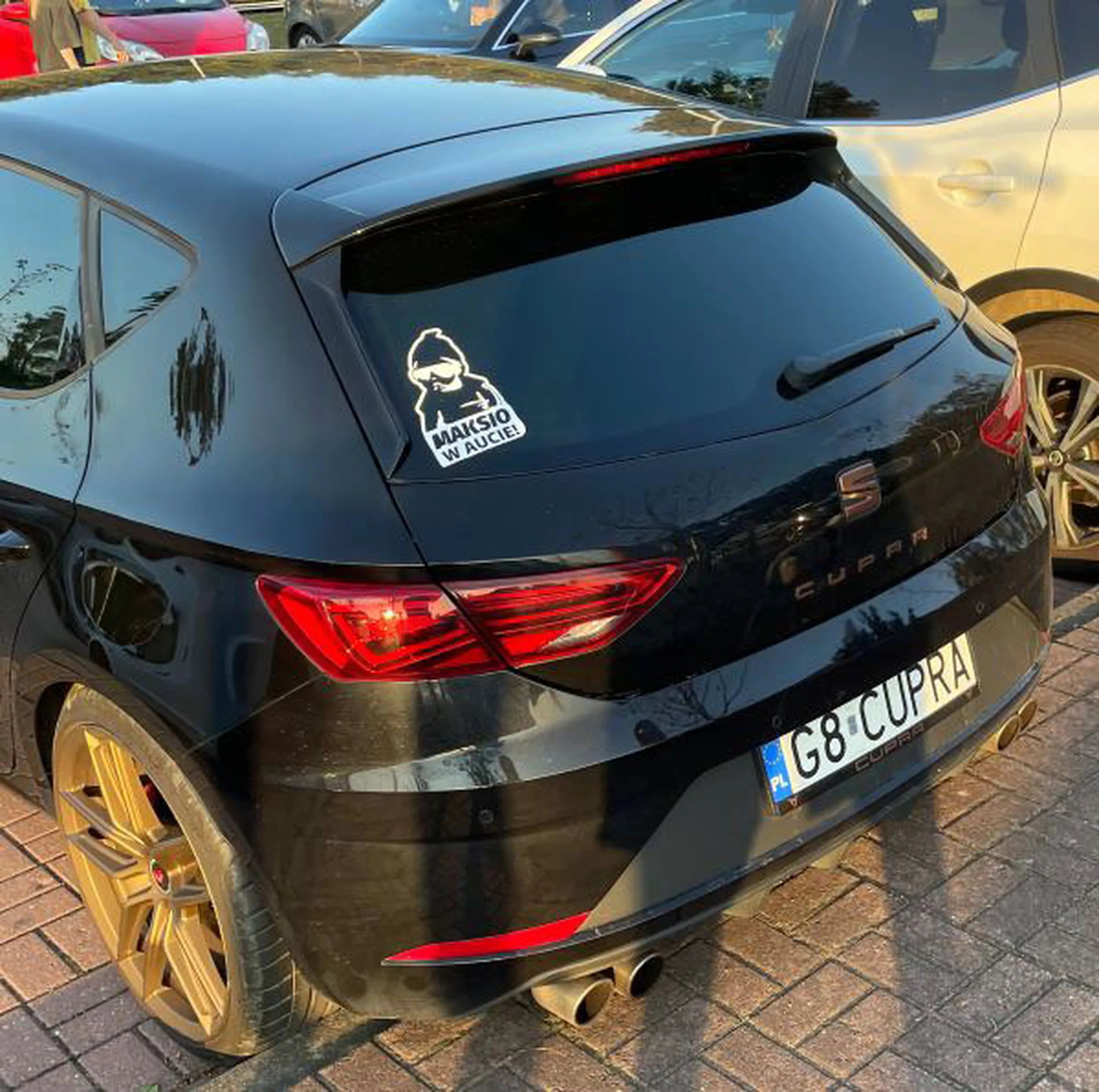 Fajny numer, blacha G8 CUPRA