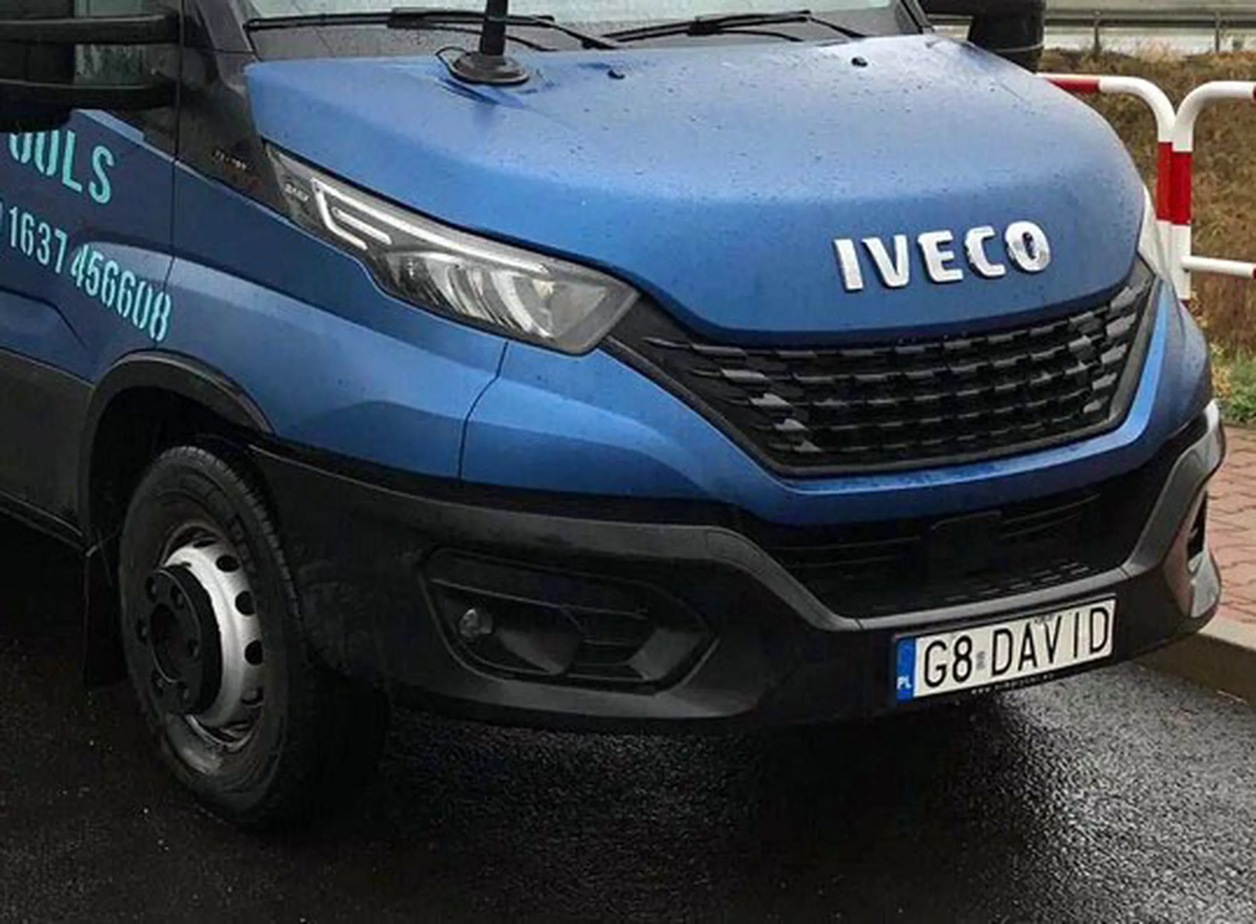 Fajny numer, blacha G8 DAVID