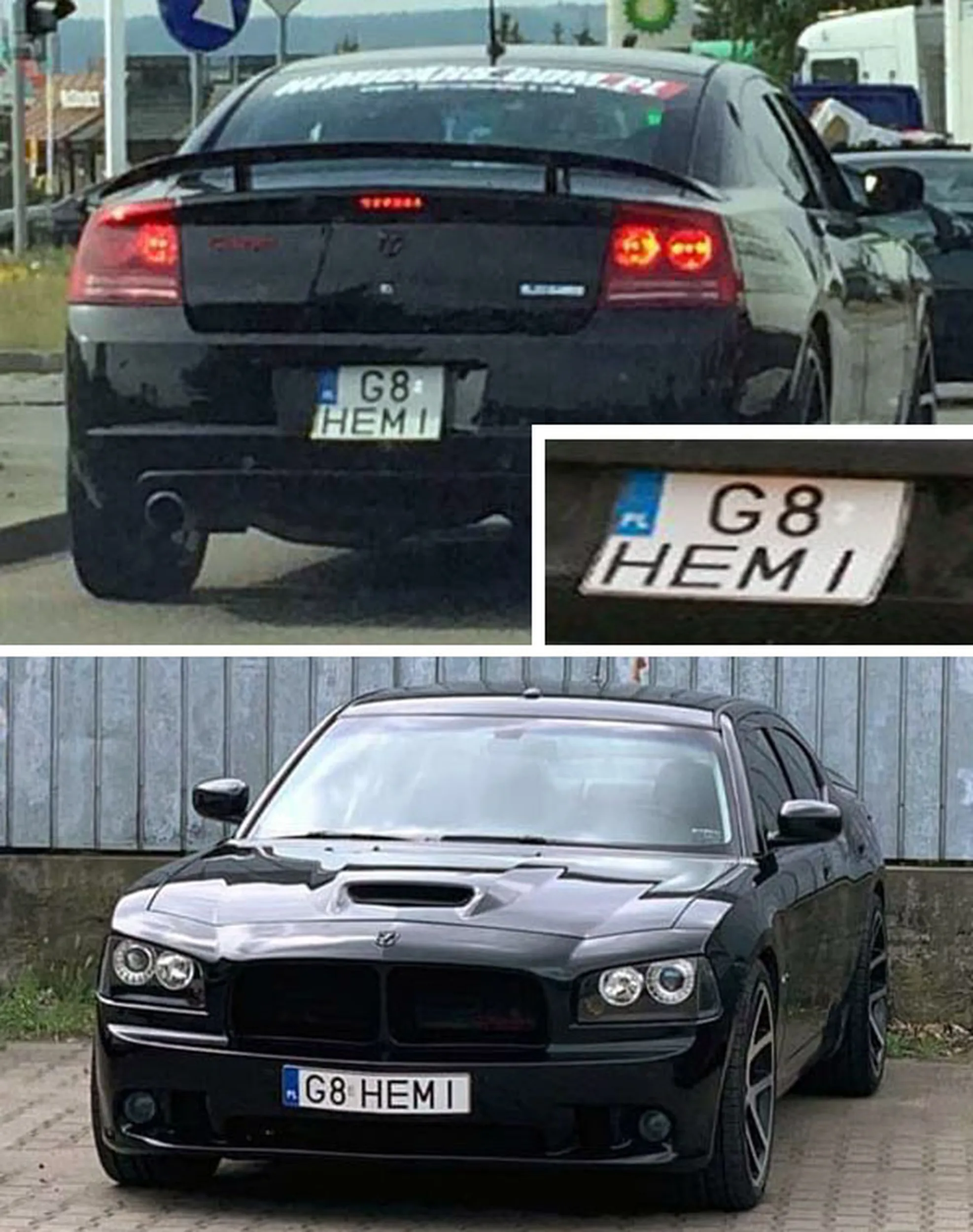 Fajny numer, blacha G8 HEMI