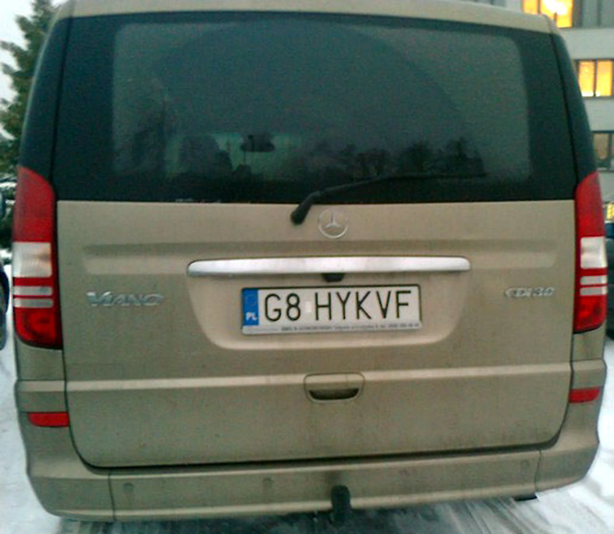 Fajny numer, blacha G8 HYKVF