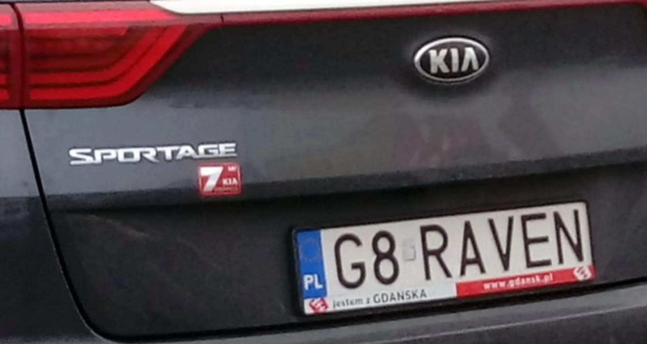 Fajny numer, blacha G8 RAVEN