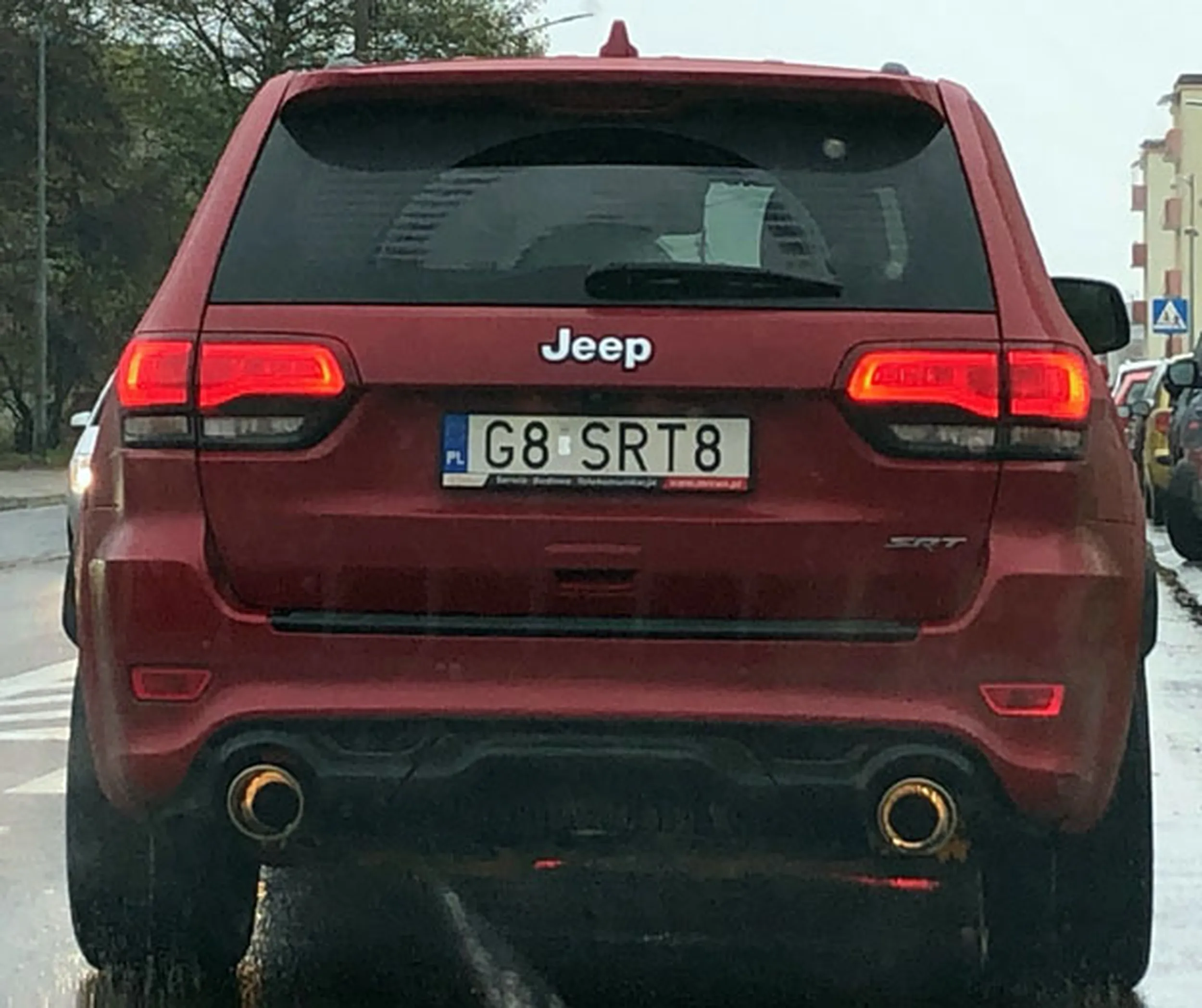 Fajny numer, blacha G8 SRT8