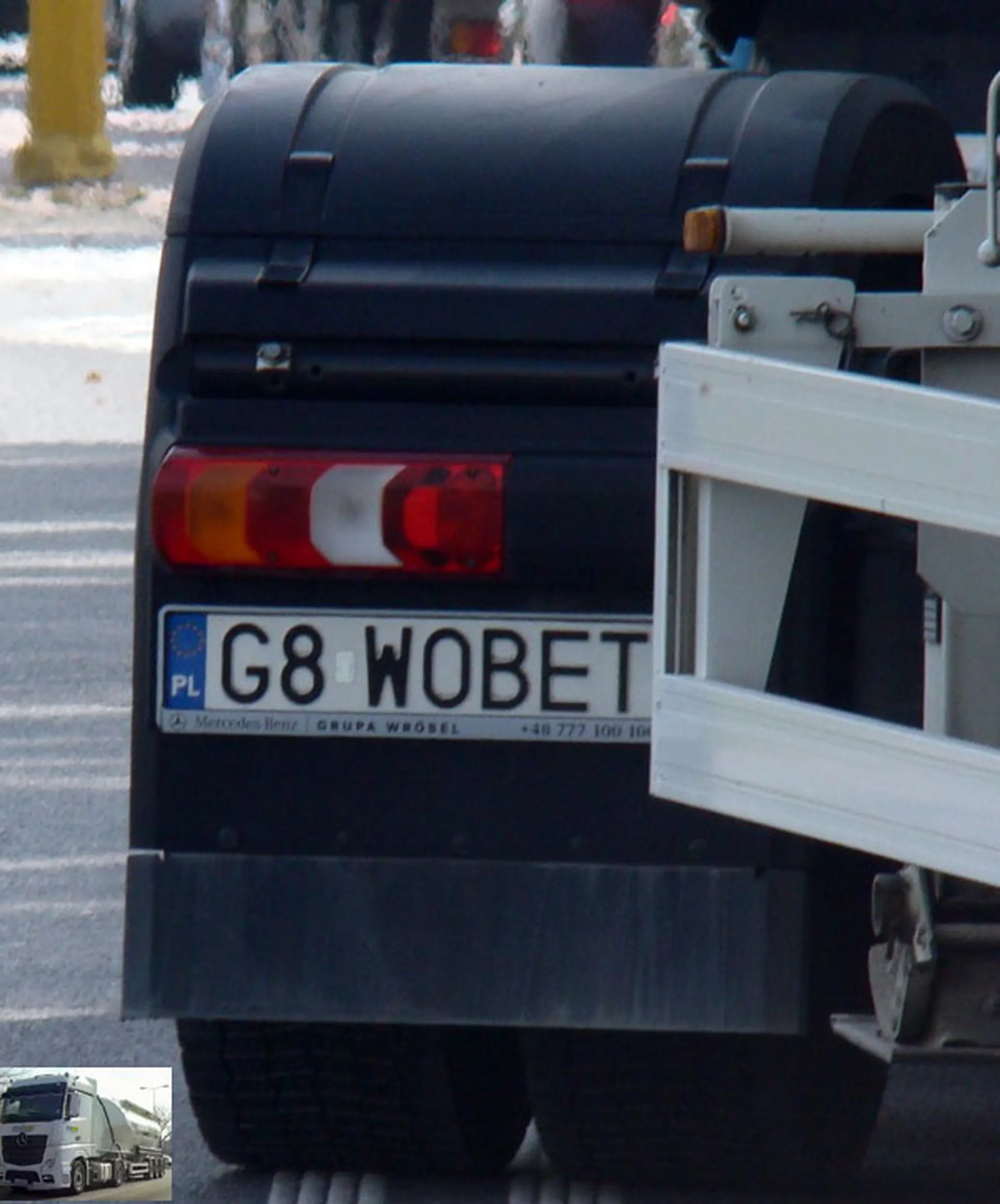 Fajny numer, blacha G8 WOBET