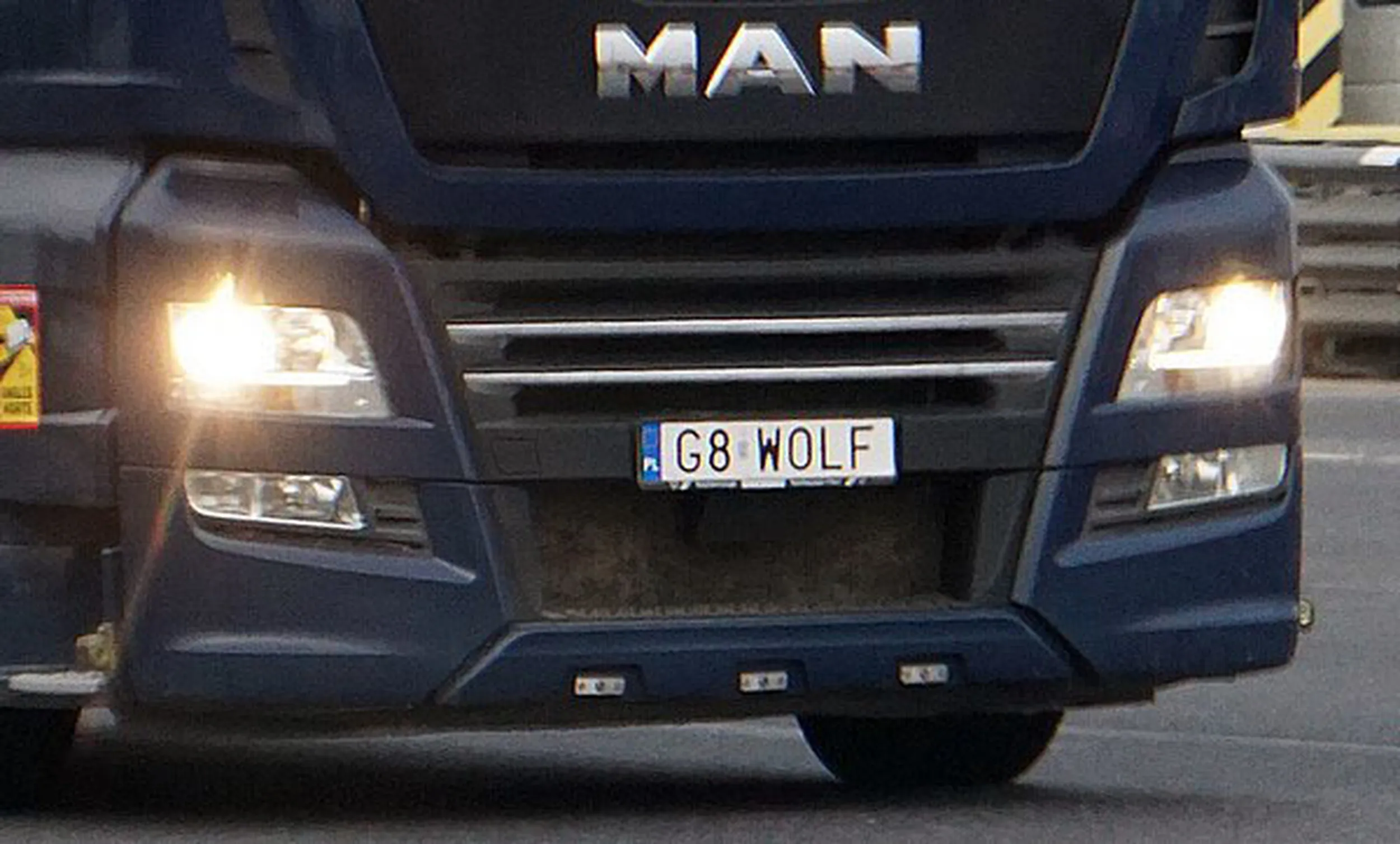 Fajny numer, blacha G8 WOLF