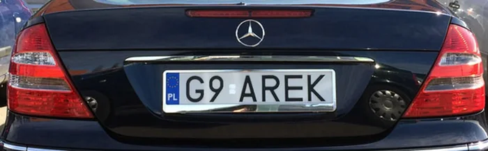 Fajny numer, blacha G9 AREK