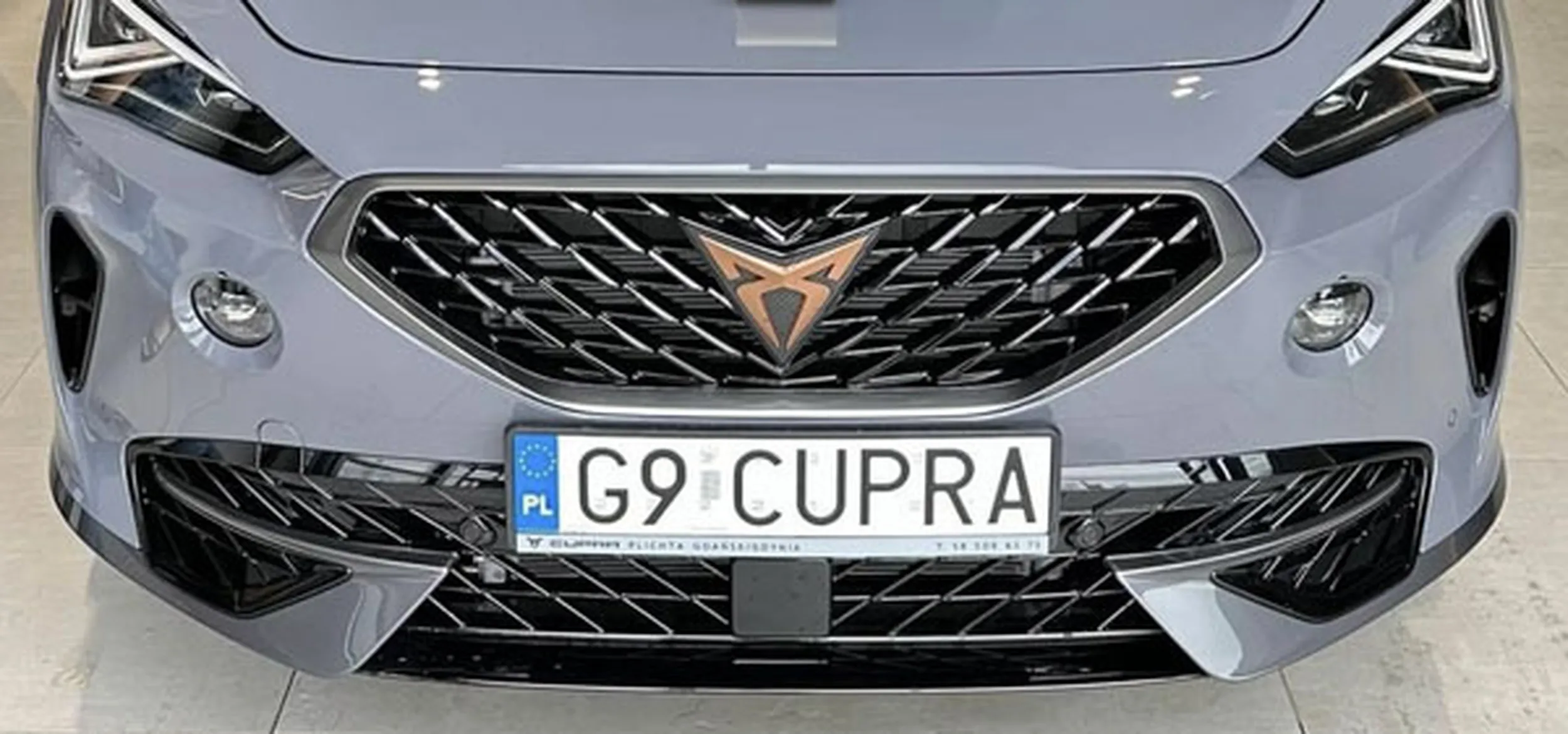Fajny numer, blacha G9 CUPRA
