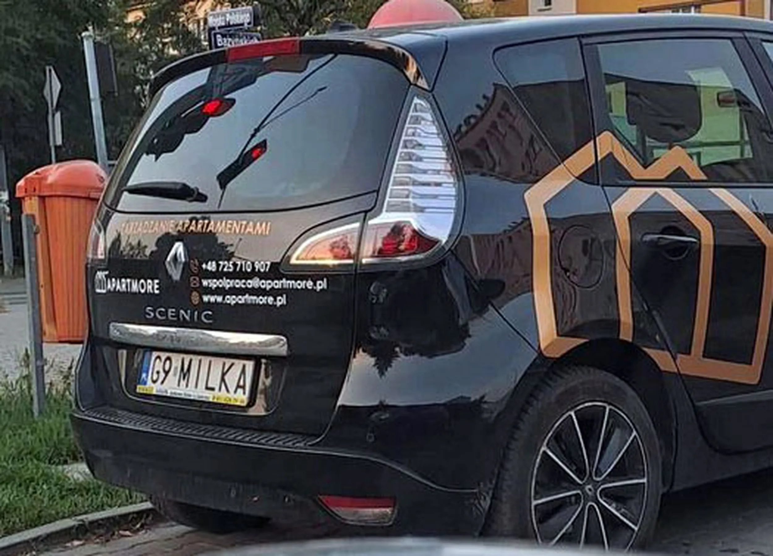 Fajny numer, blacha G9 MILKA