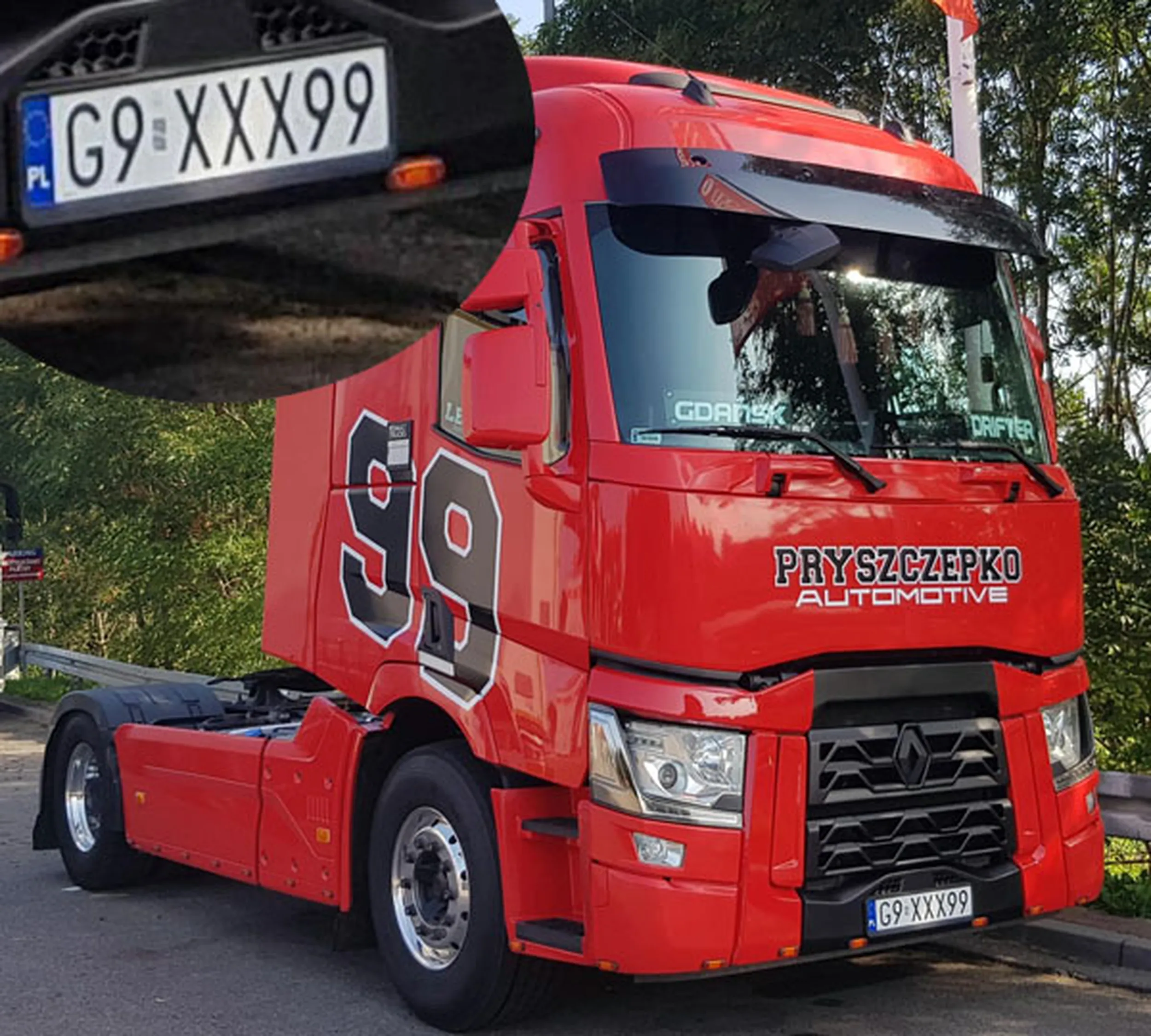 Fajny numer, blacha G9 XXX99