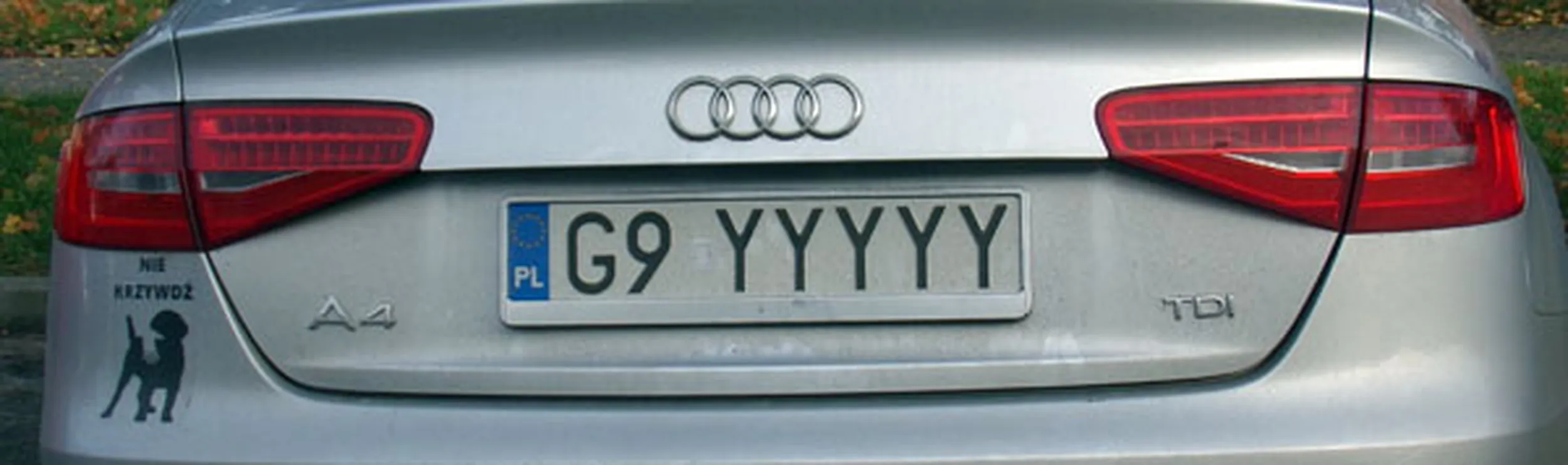 Fajny numer, blacha G9 YYYYY