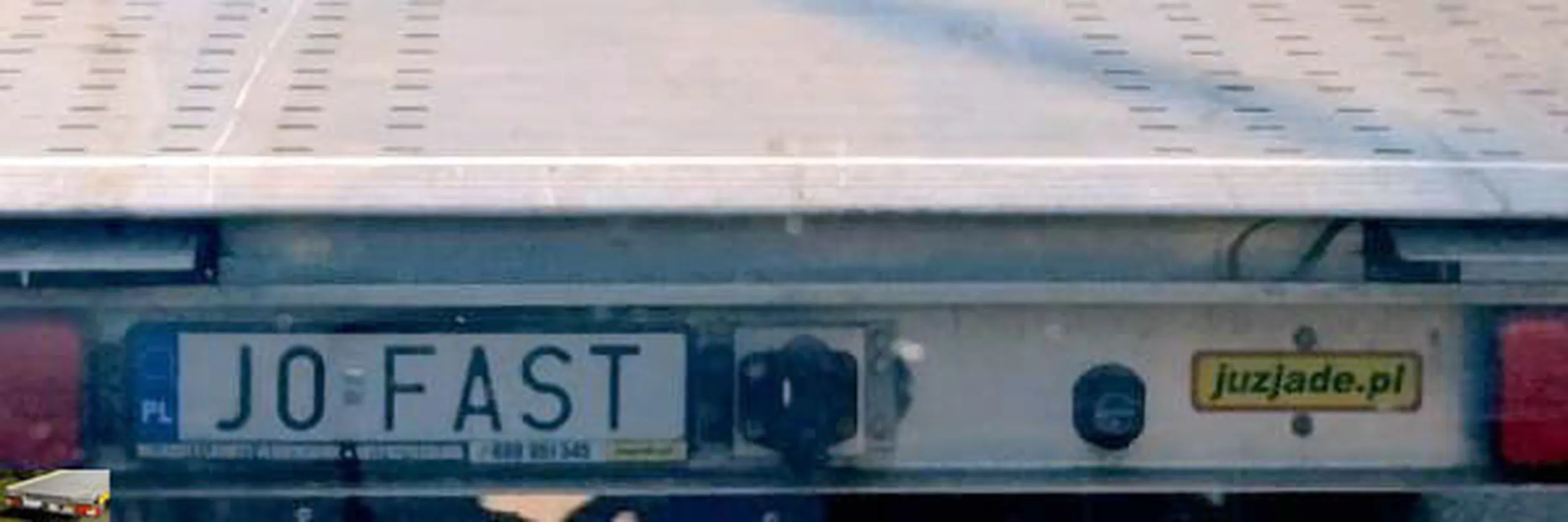 Fajny numer, blacha J0 FAST