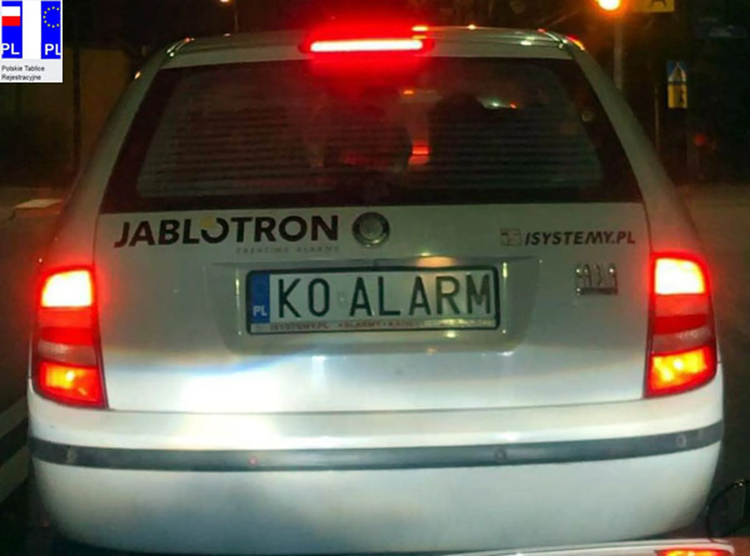 Fajny numer, blacha K0 ALARM