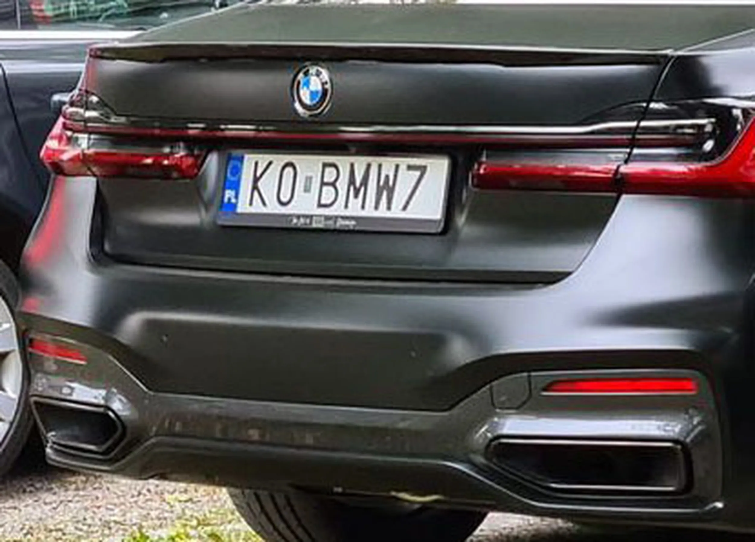 Fajny numer, blacha K0 BMW7