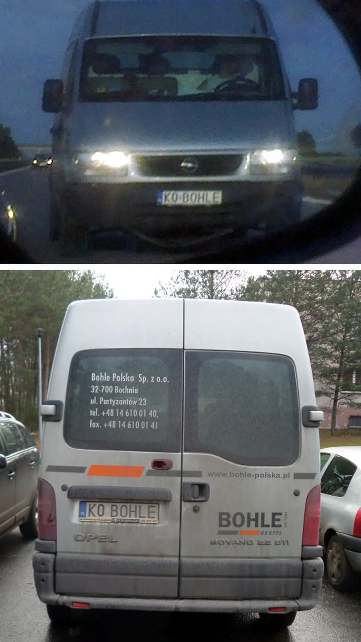 Fajny numer, blacha K0 BOHLE