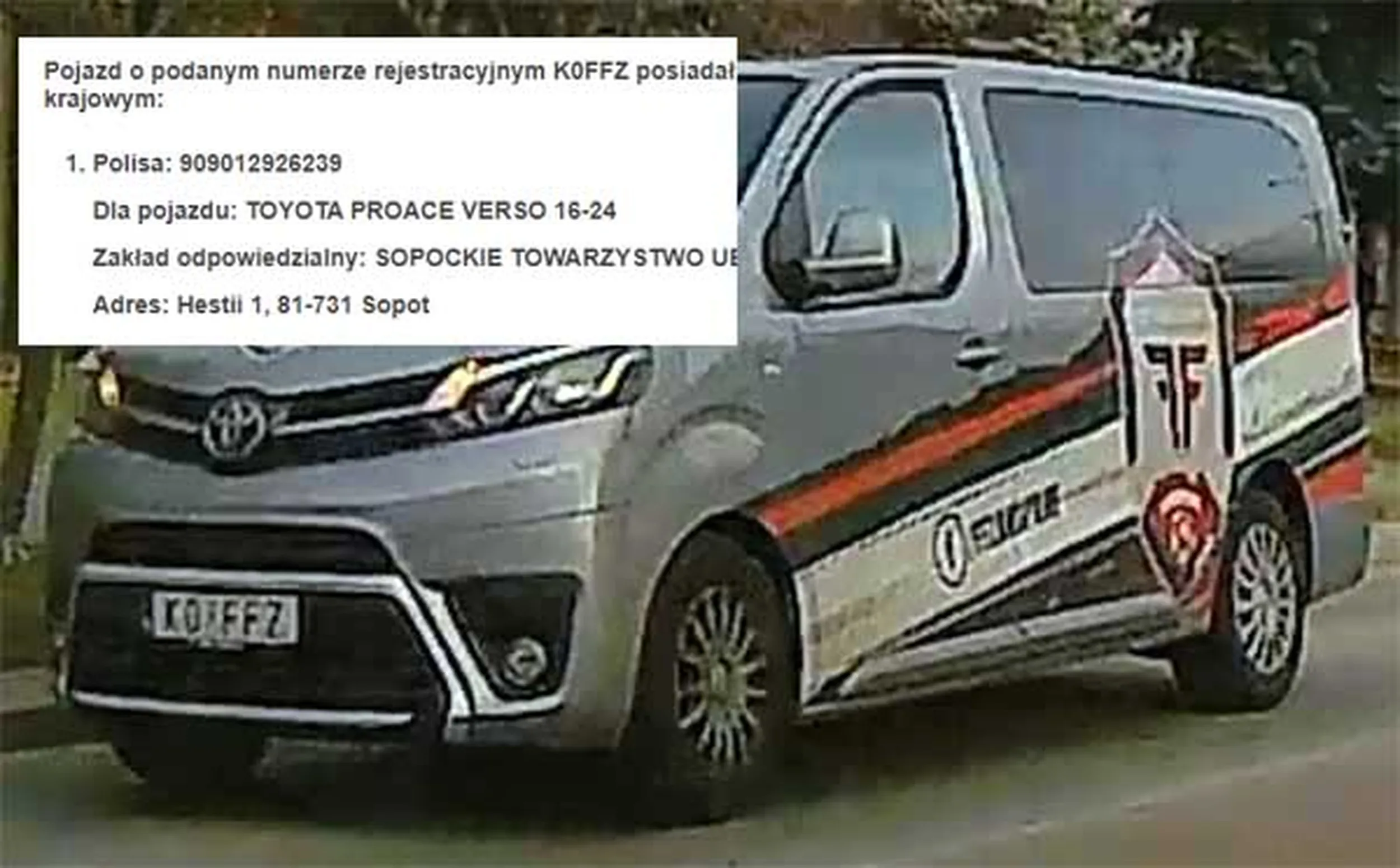 Fajny numer, blacha K0 FFZ