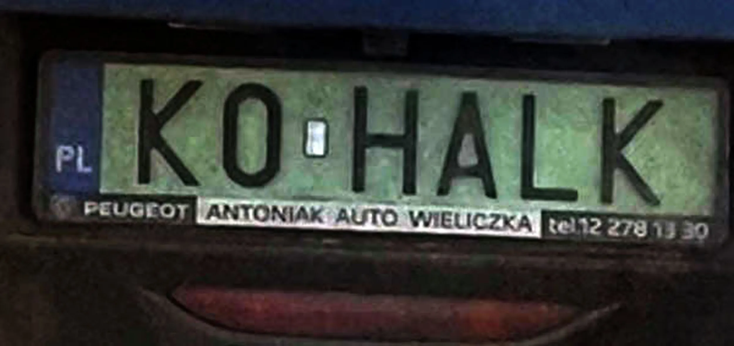 Fajny numer, blacha K0 HALK