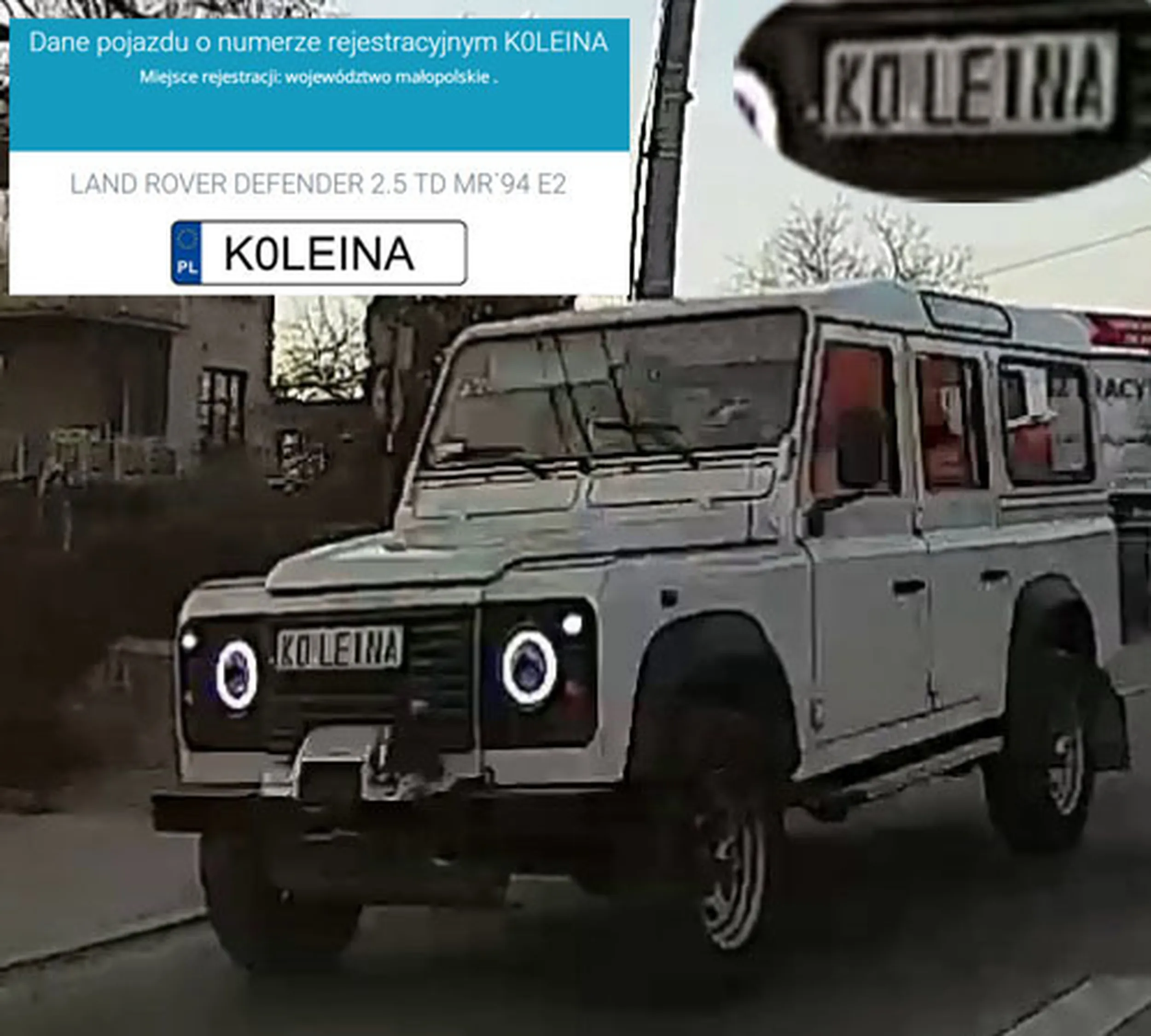 Fajny numer, blacha K0 LEINA