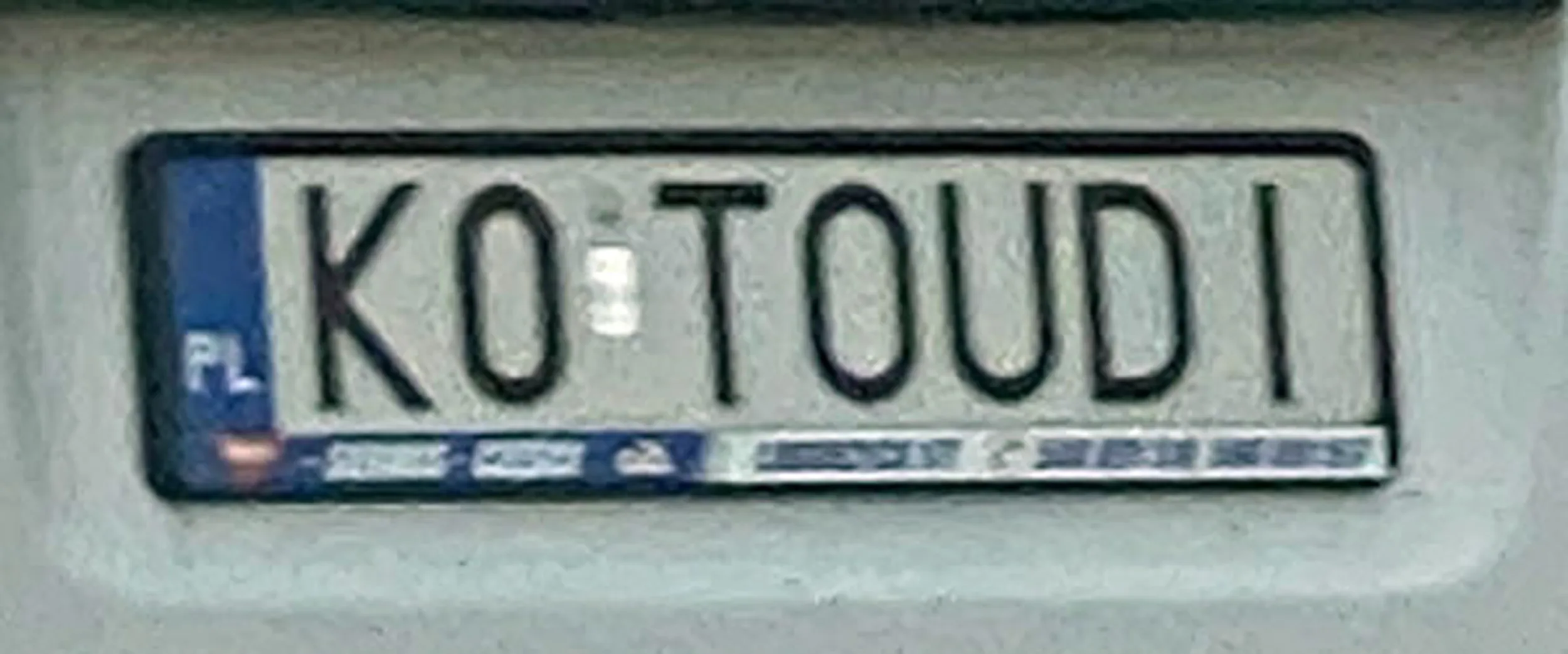 Fajny numer, blacha K0 TOUDI