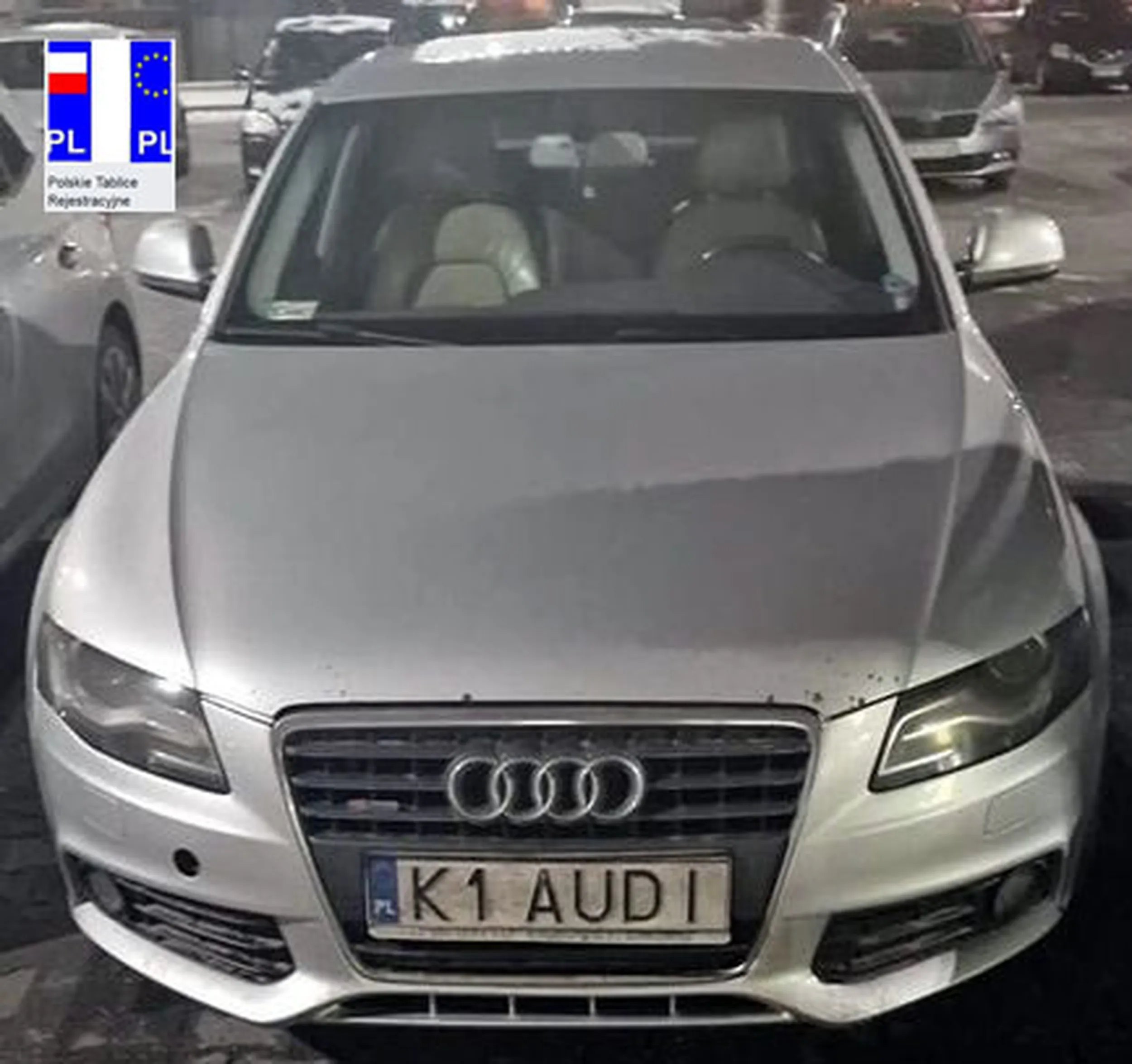 Fajny numer, blacha K1 AUDI