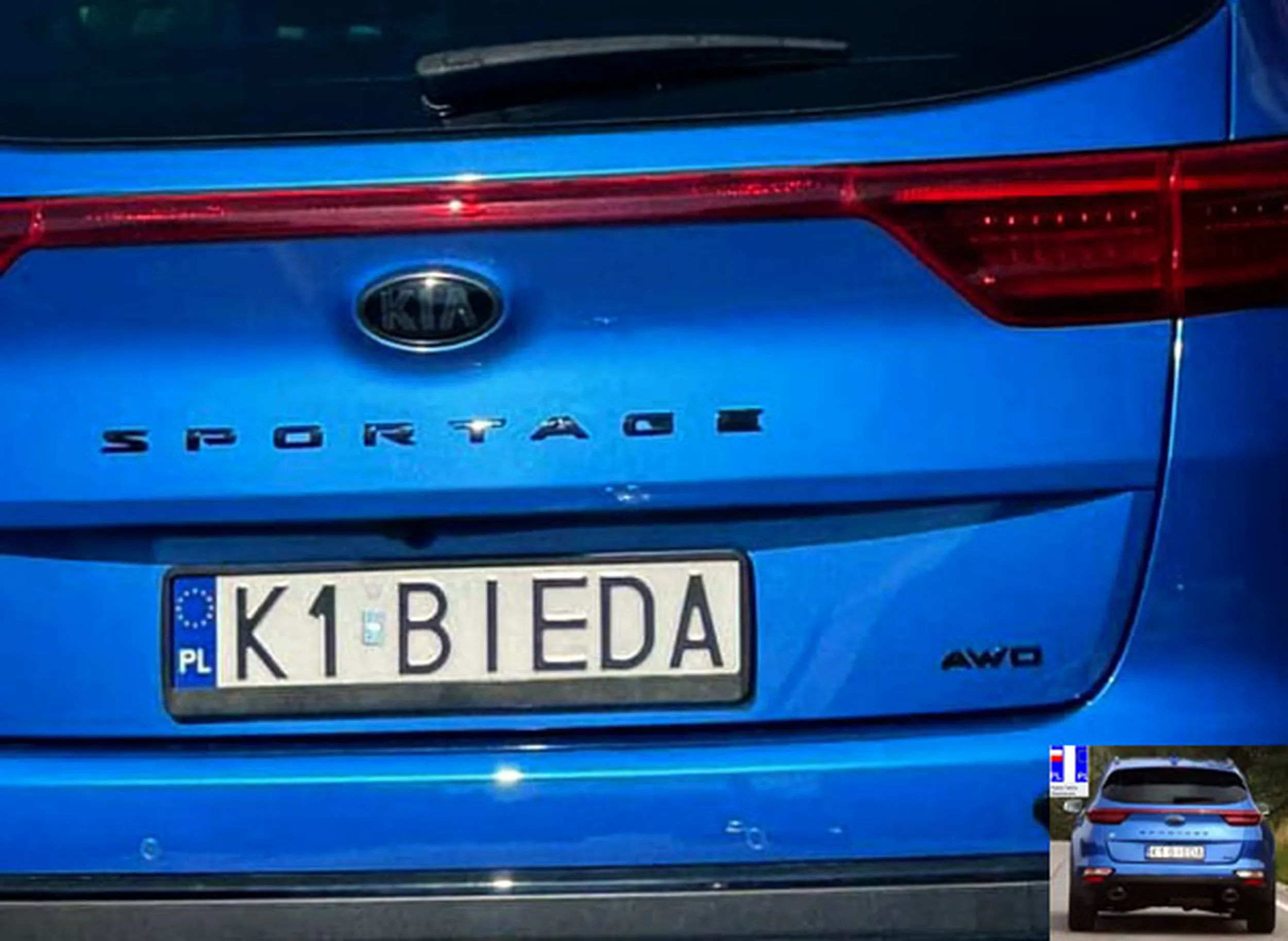 Fajny numer, blacha K1 BIEDA