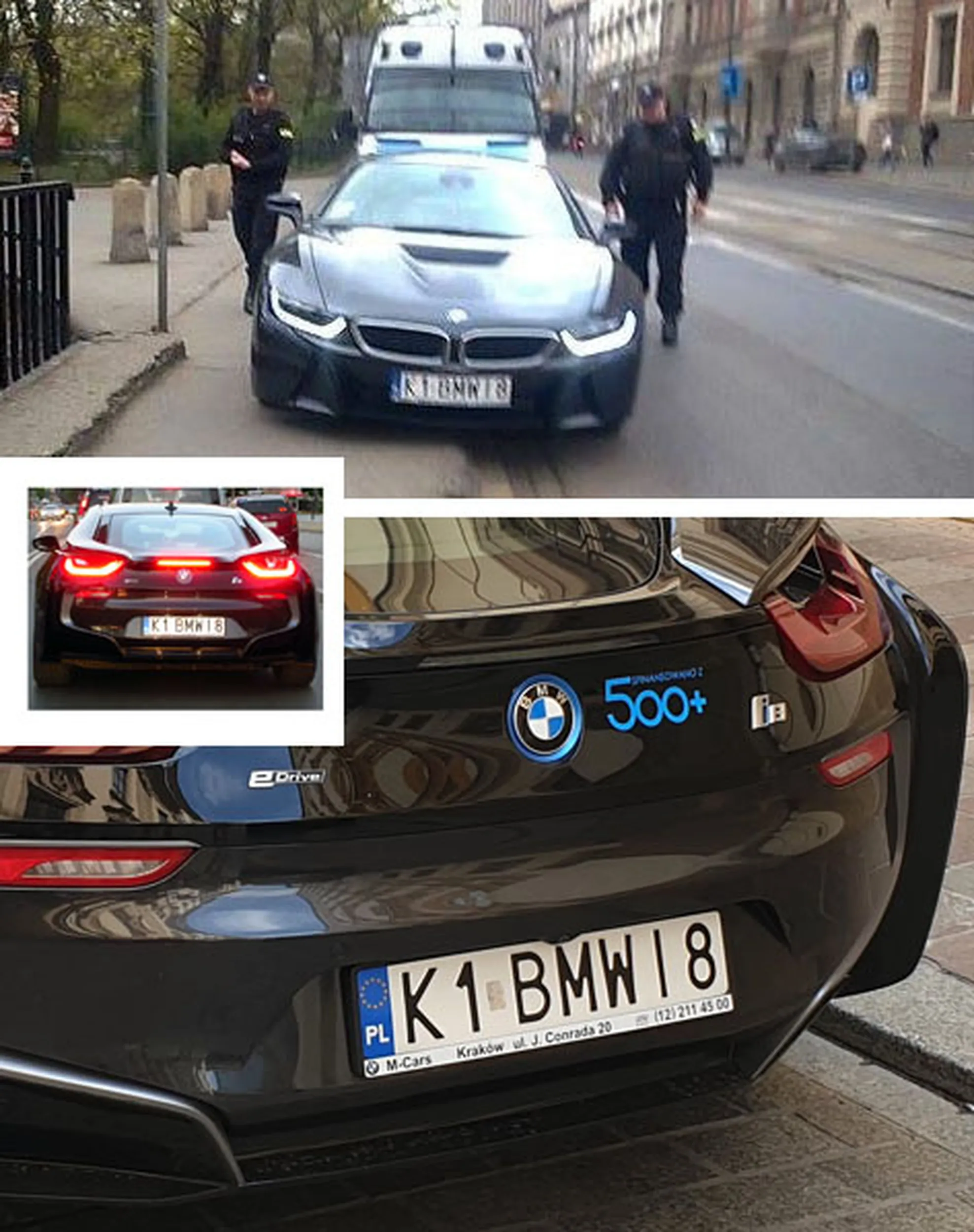 Fajny numer, blacha K1 BMWI8