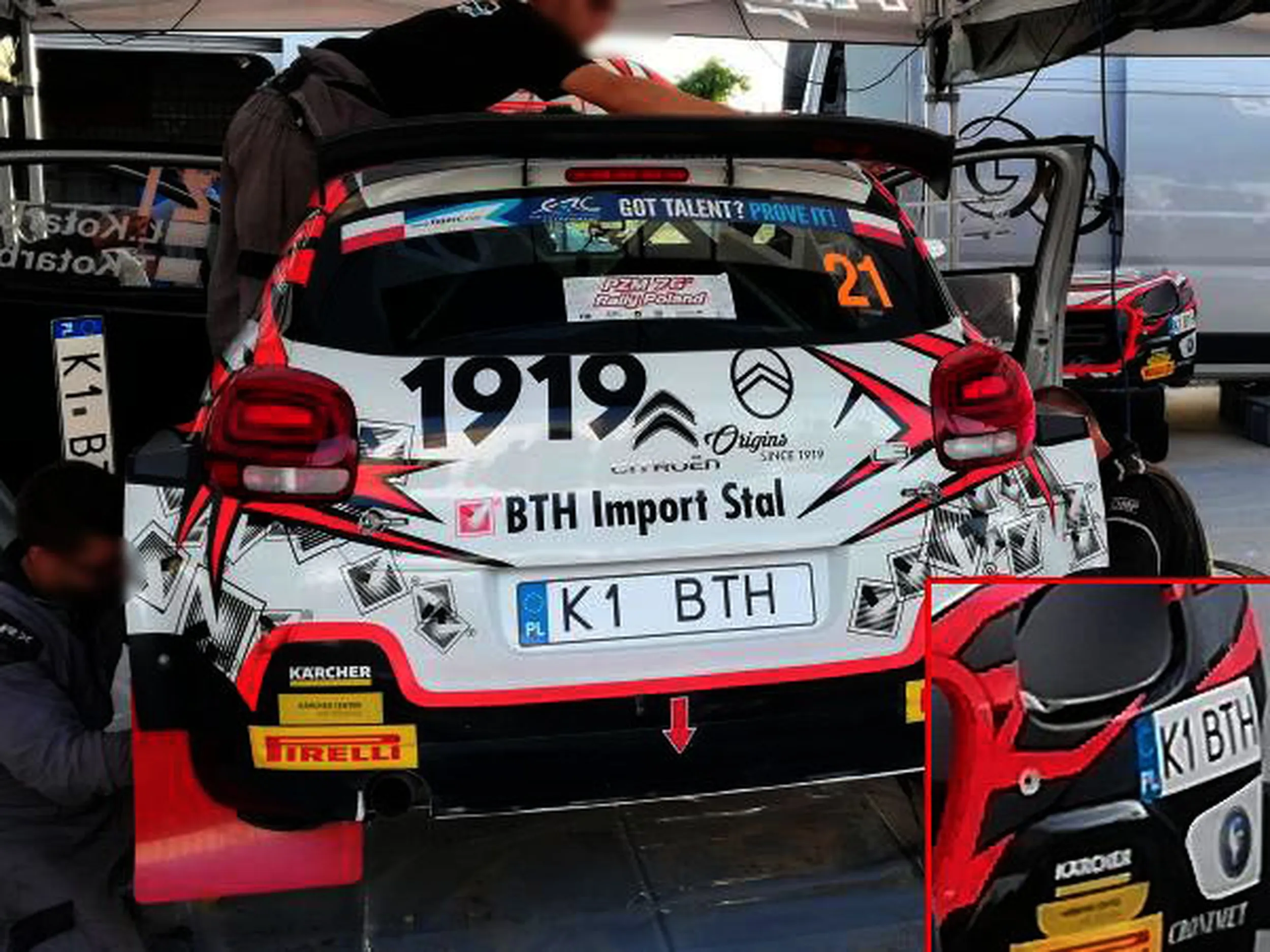 Fajny numer, blacha K1 BTH