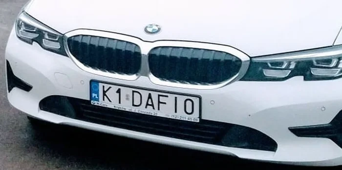 Fajny numer, blacha K1 DAFI0