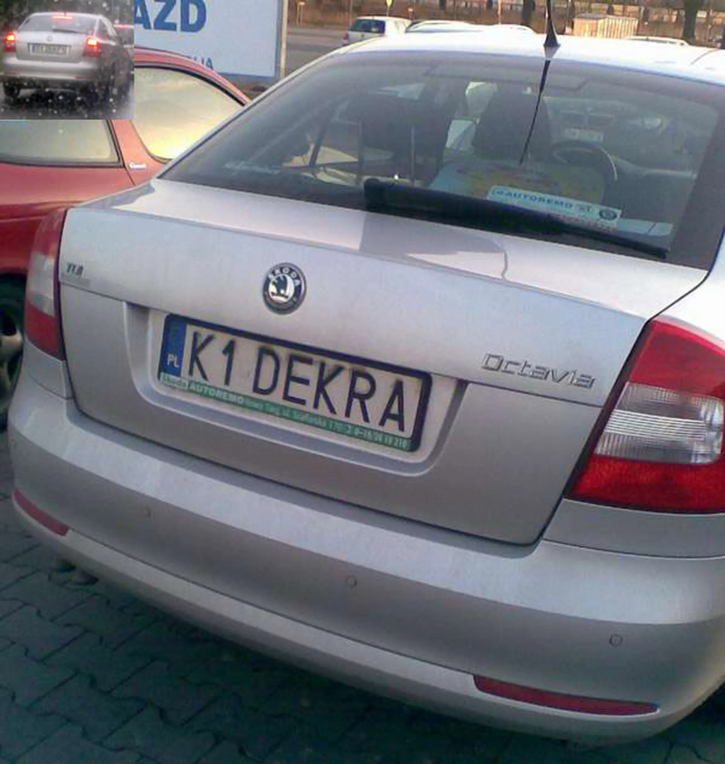 Fajny numer, blacha K1 DEKRA