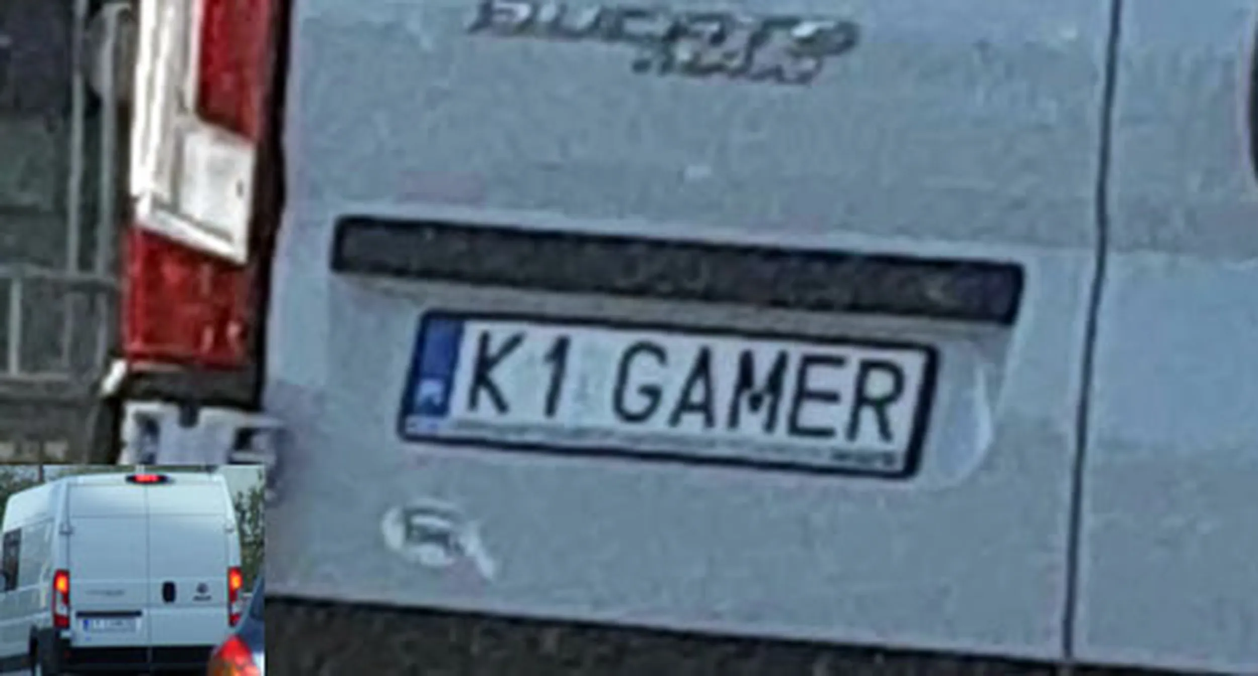 Fajny numer, blacha K1 GAMER